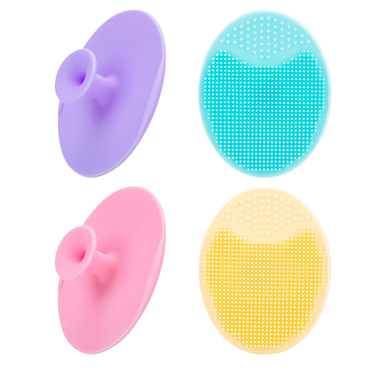 4 Pack Face Scrubber JEXCULL Soft Silicone Facial Cleansing - JEXCULL Official Imagery - 2
