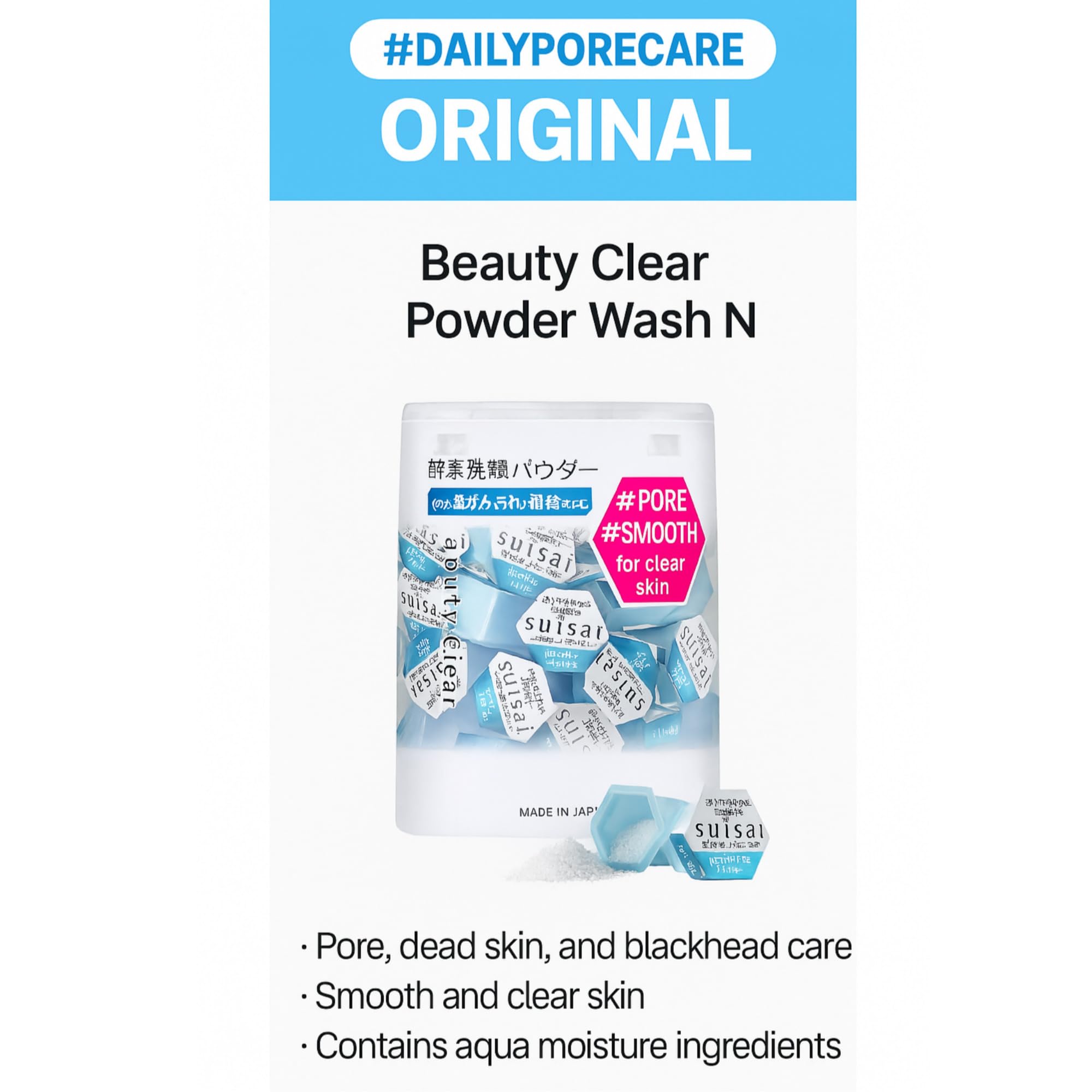 Premium Beauty Clear Enzyme Powder Face Wash - GASHINA STORY Official Product Imagery - 3