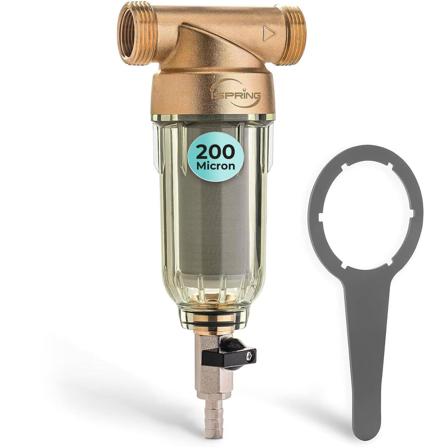 iSpring WSP-100 Whole House Spin Down Sediment Filter, 100 Micron - iSpring Official Product View 10