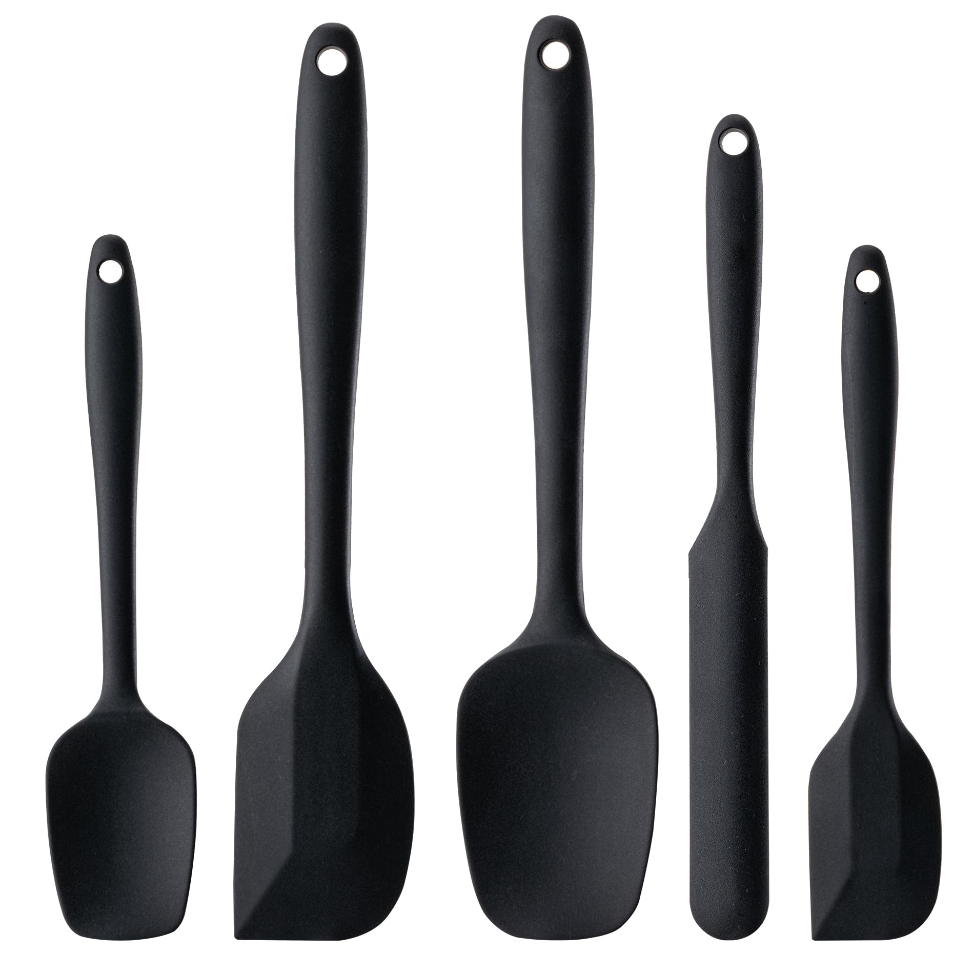 Hoewina Silicone Spatula Set,5 Piece Food Grade Rubber Spatulas,M by Hoewina - Angle View 10