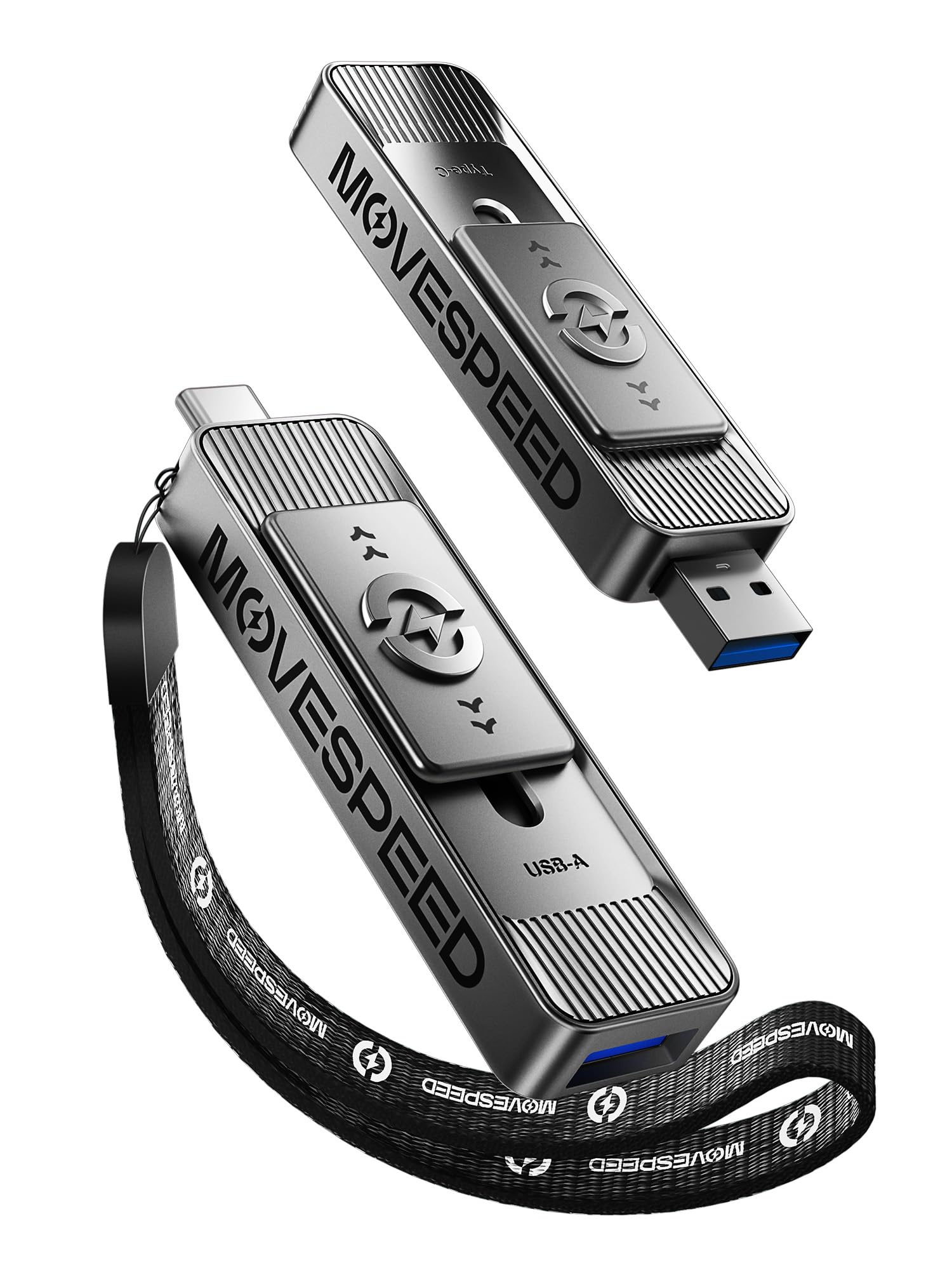 MOVE SPEED 512GB Solid State Drives with Dual Ports & Push-Pull Design — 560MB/s - MOVE SPEED Official Product View 1