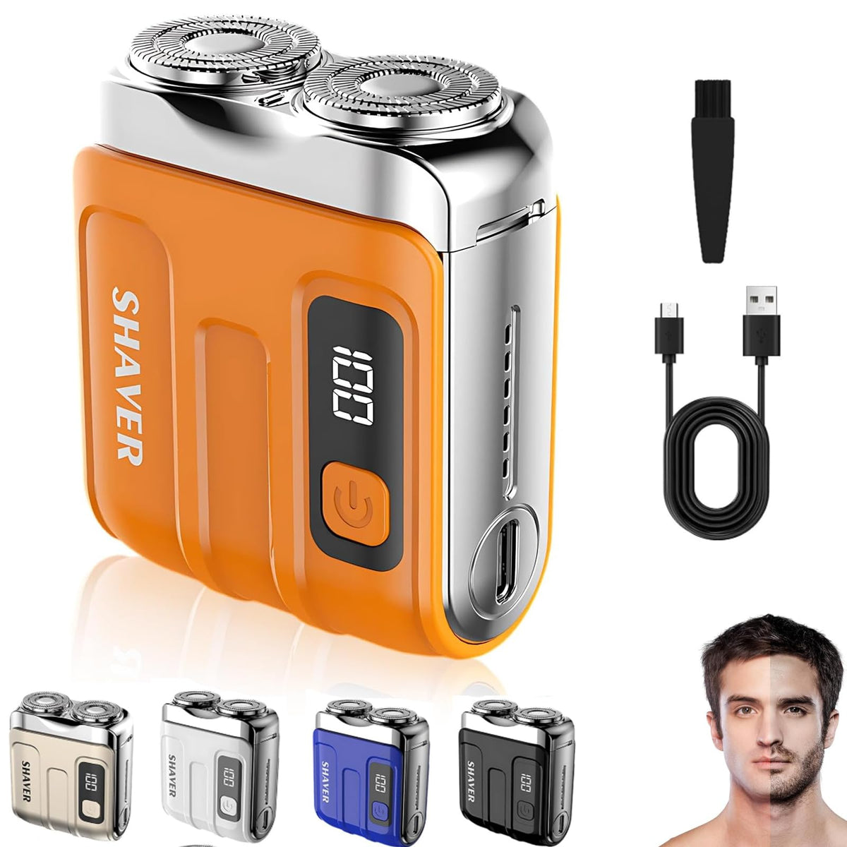 2026 New Portable Mini Electric Shaver for Men Compact Dual - DOUNIU Official Imagery - 1