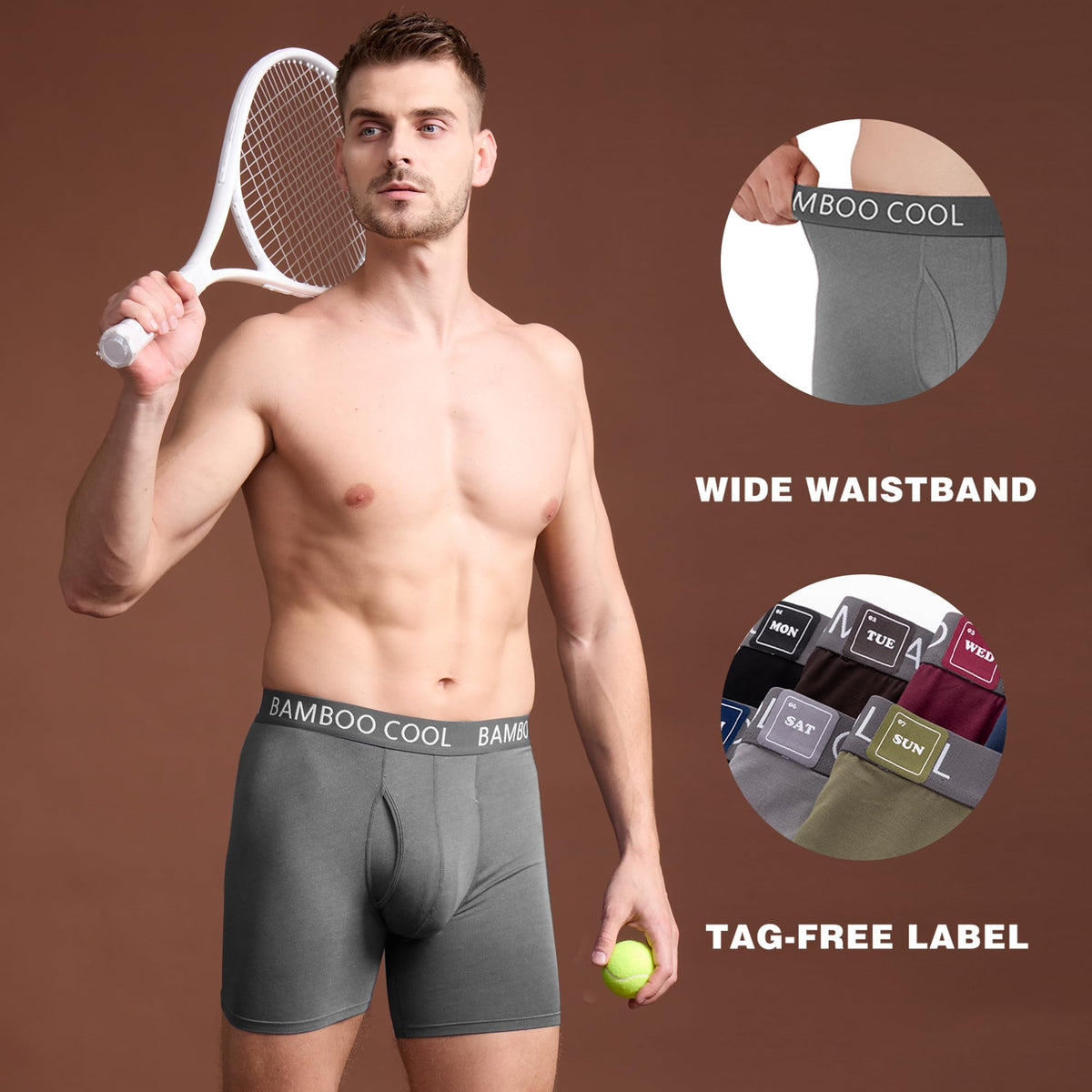 BAMBOO COOL Men s Cooling Underwear Ultra Soft Breathable - BAMBOO COOL Official Imagery - 5