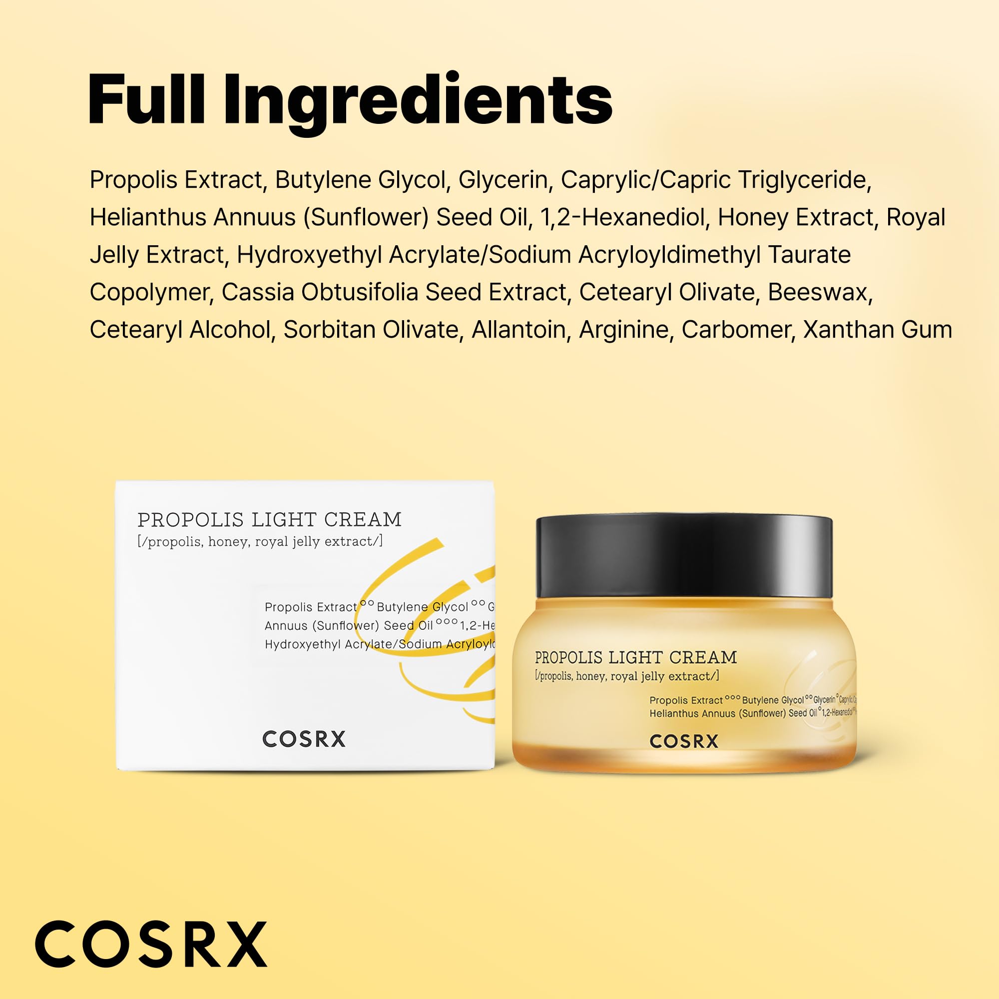 COSRX 64% Propolis Honey Lightweight Cream, Instant Golden Glow,2.19 fl.oz - COSRX Official Product View 8