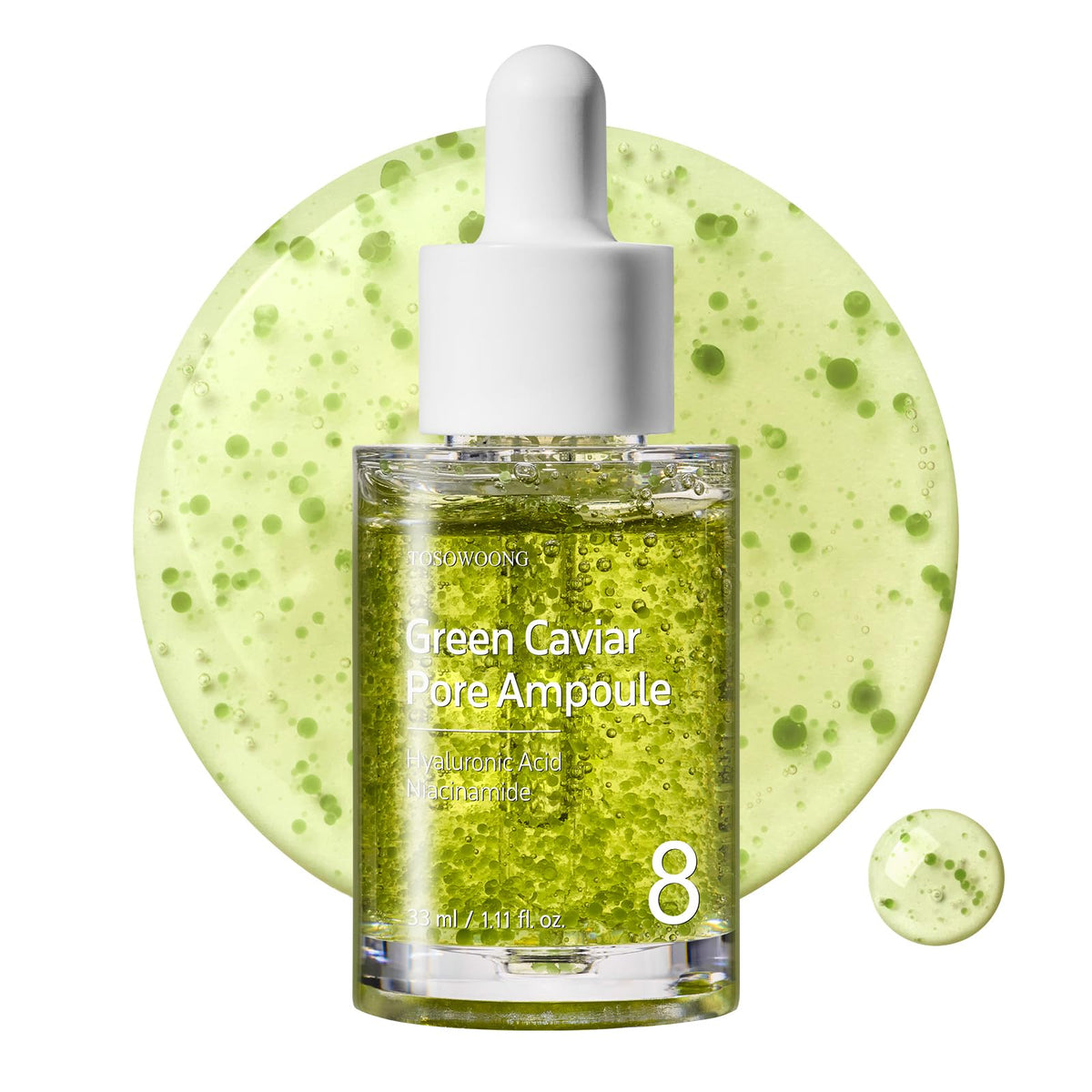 TOSOWOONG Green Caviar Pore Ampoule for Pore Care Firming - TOSOWOONG Official Imagery - 2