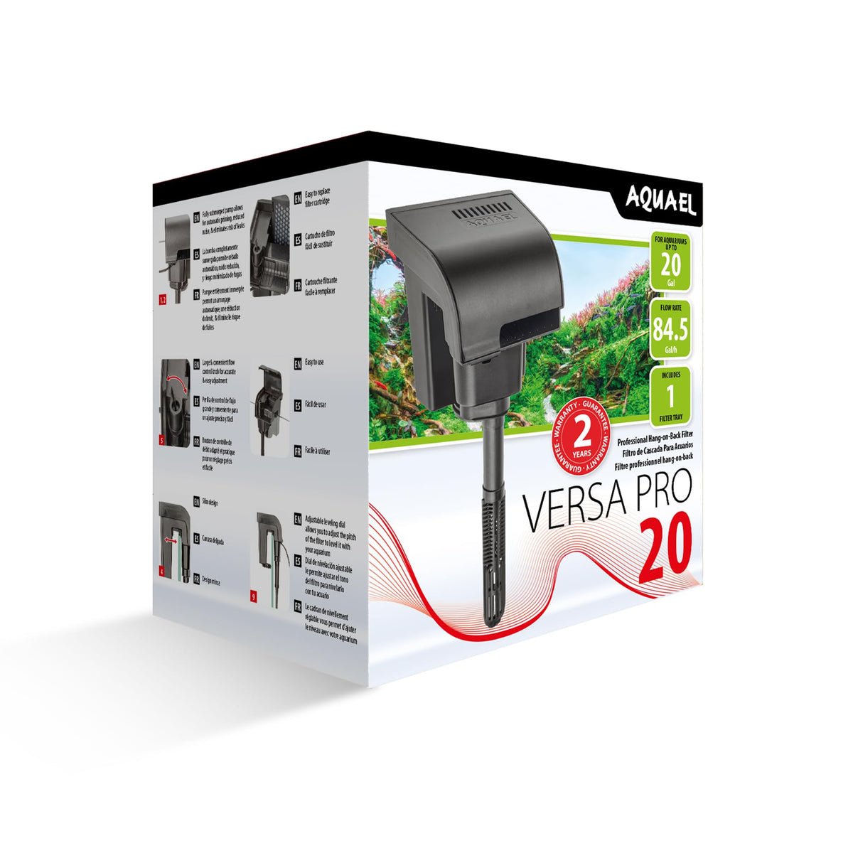 Aquael Versa Pro 20 Power Filter - Aquael Official Imagery - 2