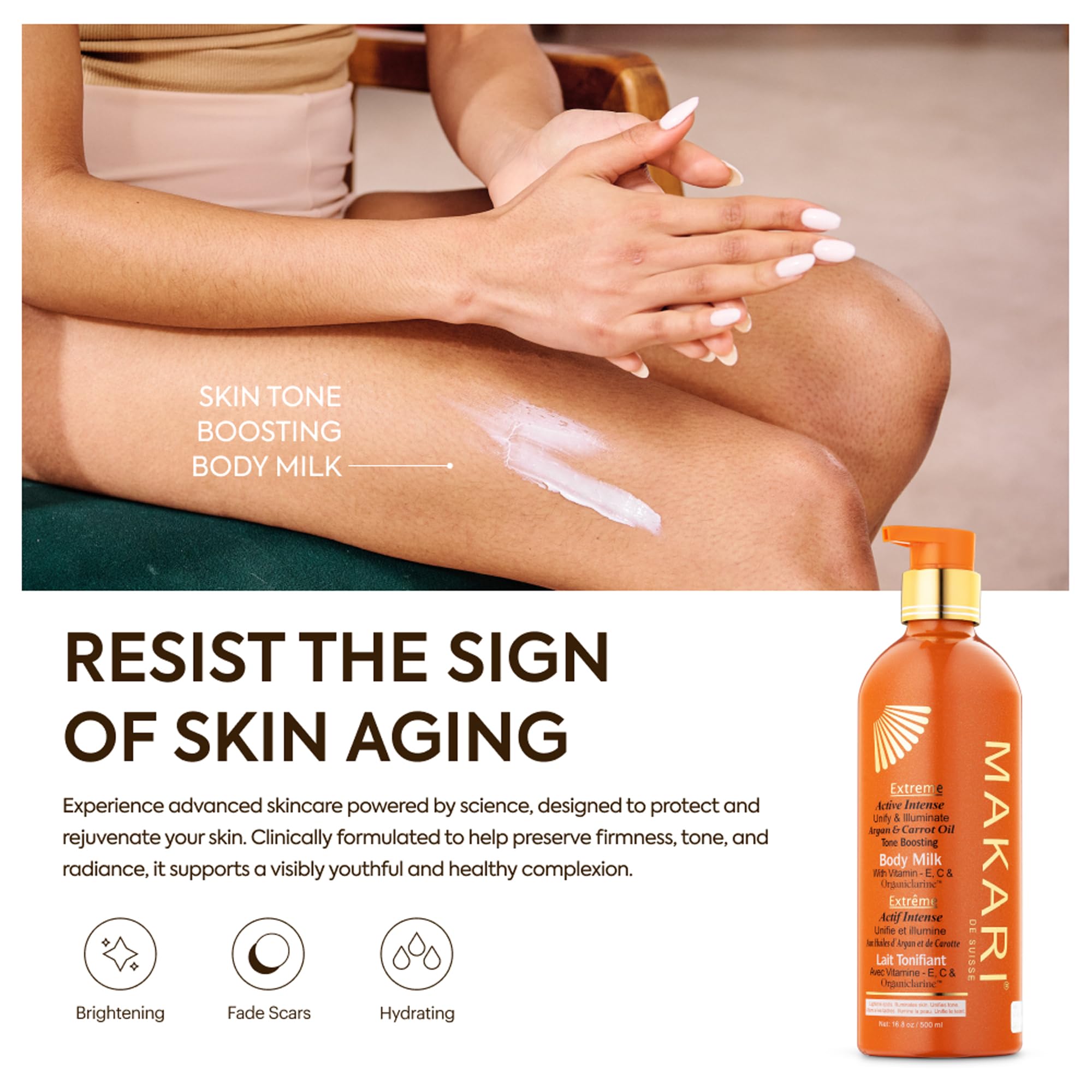MAKARI Extreme Active Intense Carrot Argan Oil Body Milk - MAKARI Official Imagery - 5