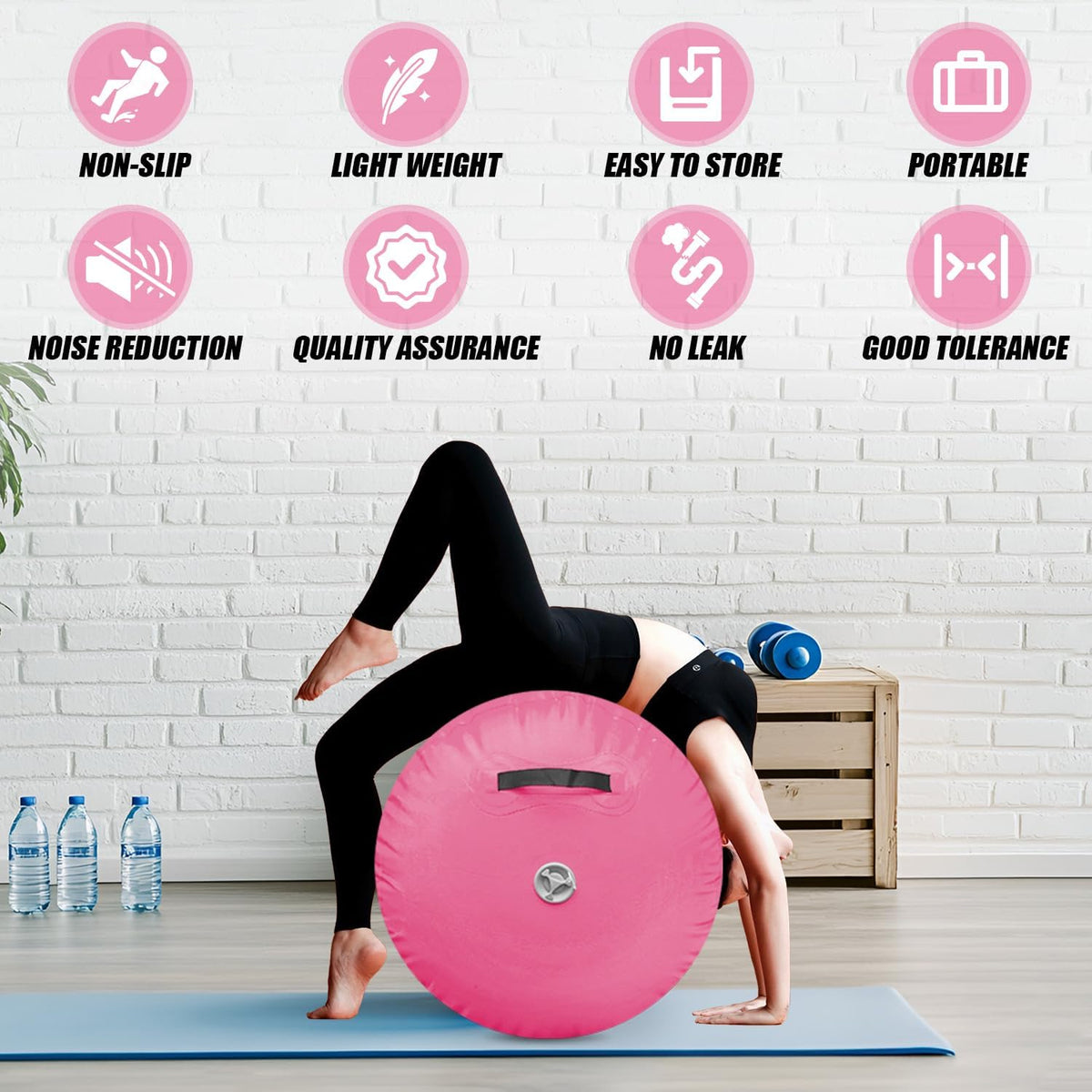 Triclicks Gymnastics Barrel Inflatable Air Roller Barrel - Triclicks Official Imagery - 4