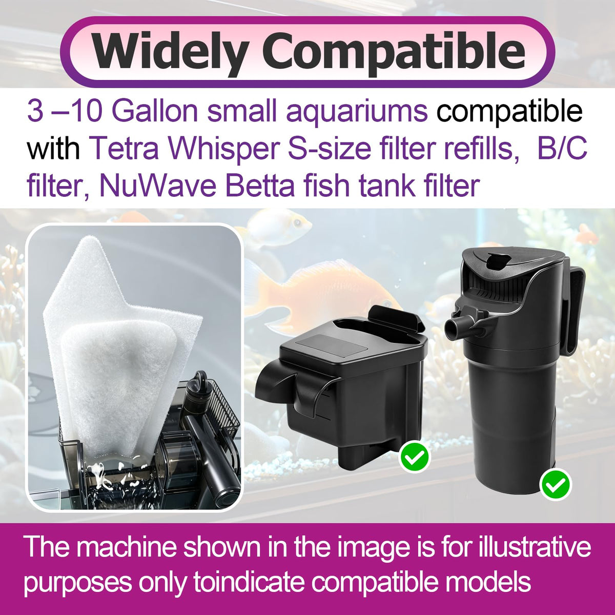30 Pcs Filter Compatible with Tetra Whisper Small Fish Tanks - Bookiq Official Imagery - 8