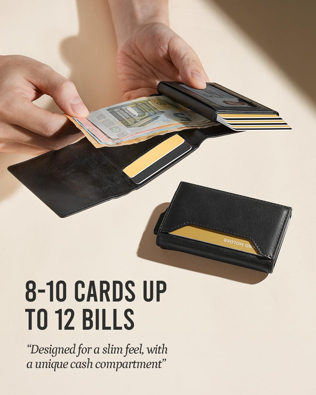 YESIIW Premium Genuine Leather Wallet for Men - YESIIW Official Imagery - 5
