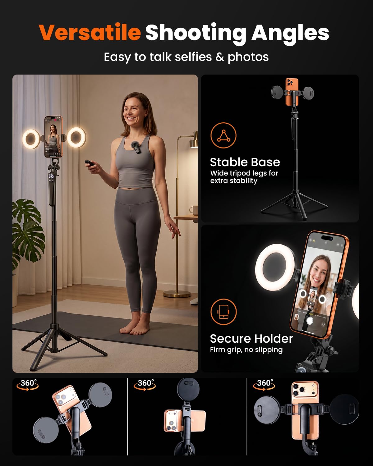 71 Phone Tripod for iPhone 2 Lights 2 Wireless Mics - RMKECT Official Imagery - 7