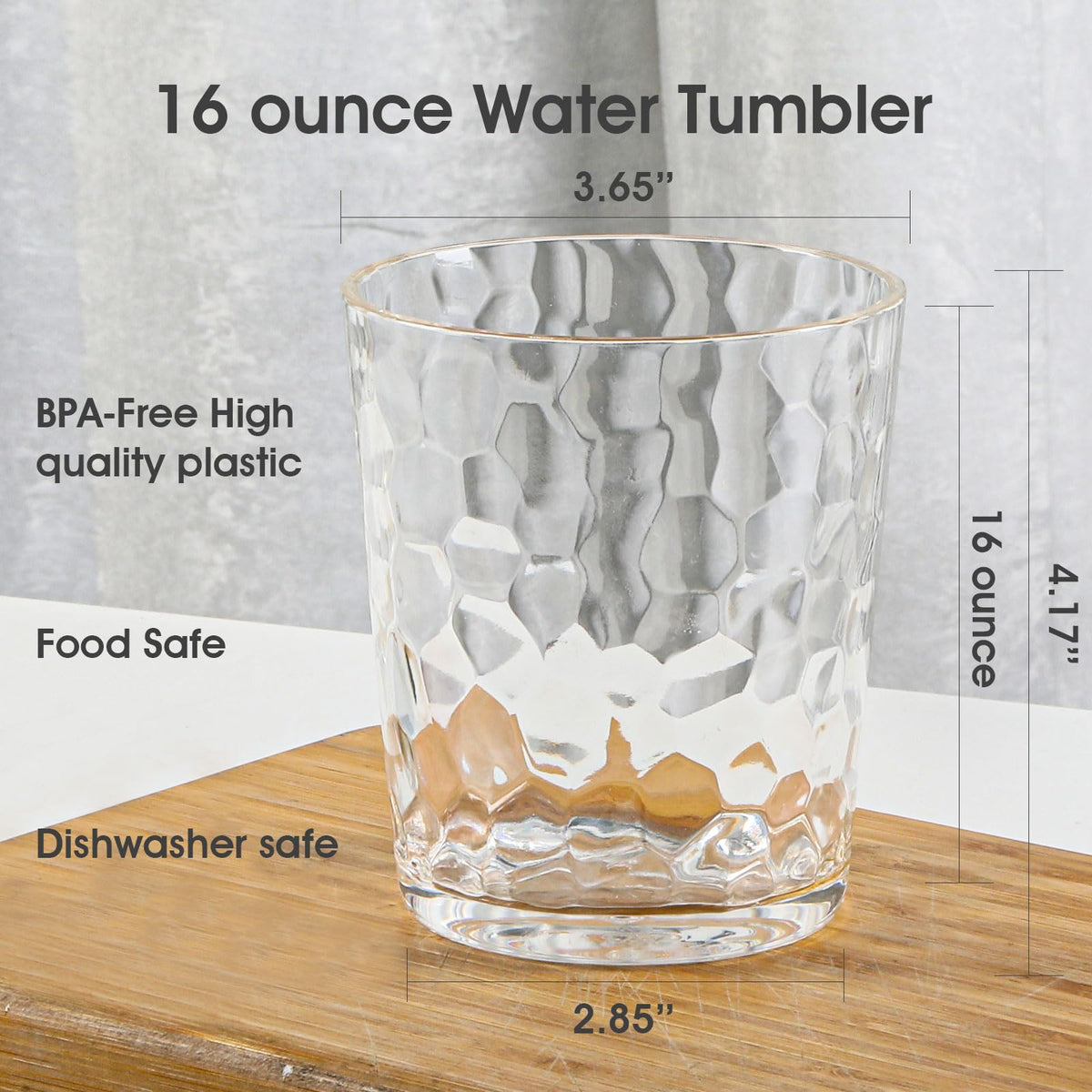 BPA Free Plastic Tumblers 6 Pack - AKMQYM Official Imagery - 4