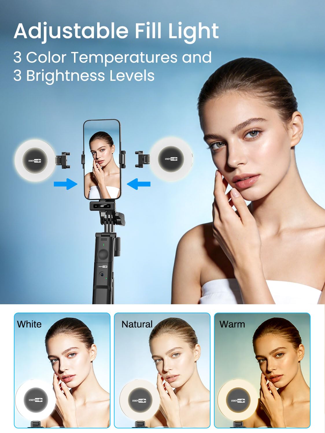 Content Creator Essentials Vlogging Kit w Mic - USKEYVISION Official Imagery - 8