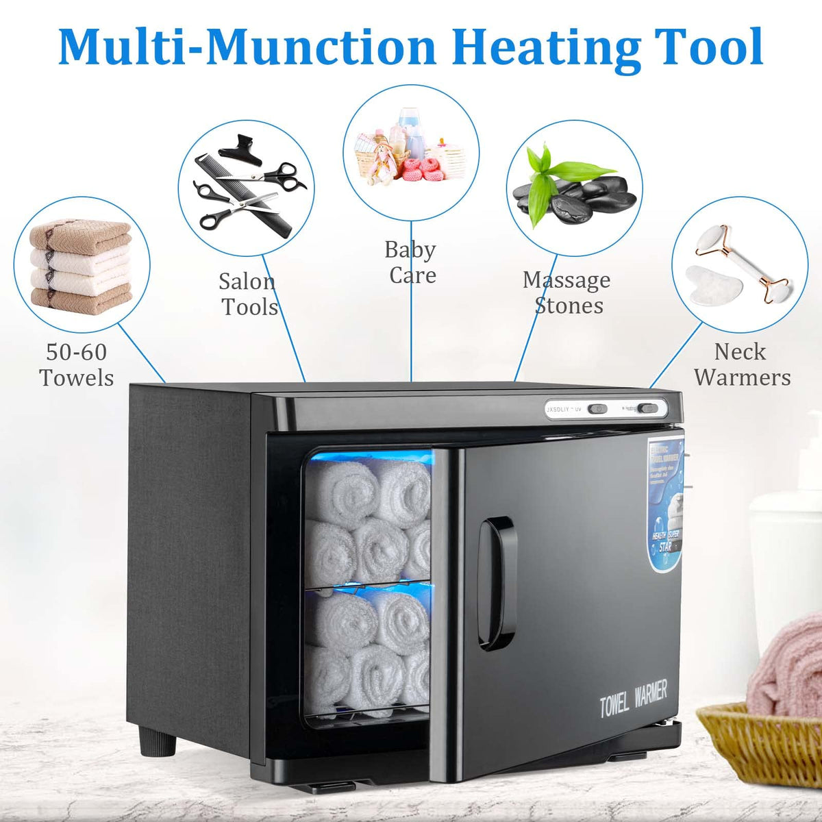 Towel Warmer 2 in 1 Professional Hot Towel Heater Cabinet - JXSDLIY Official Imagery - 4