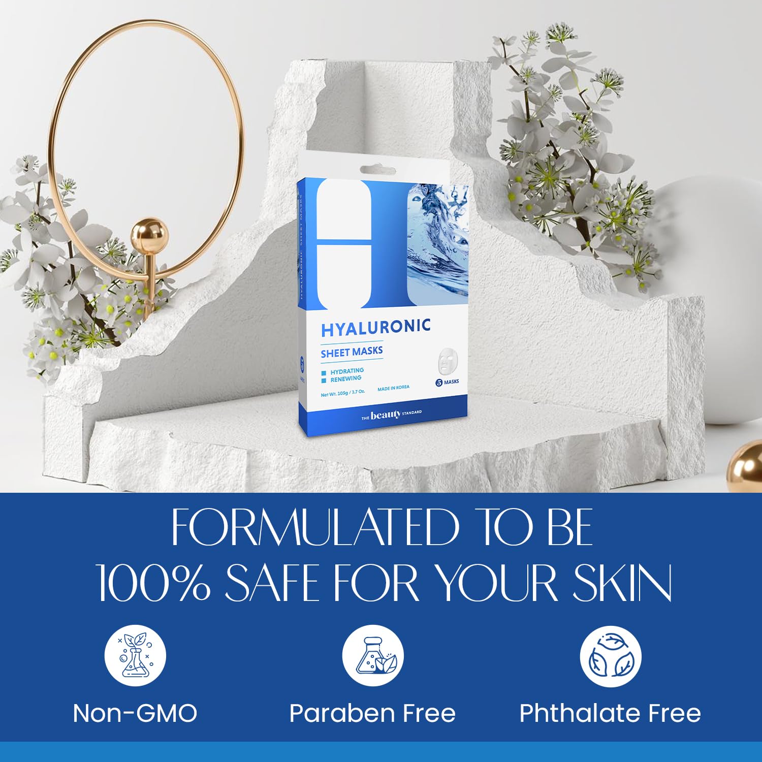 Hyaluronic Acid Sheet Face Mask - The Beauty Standard