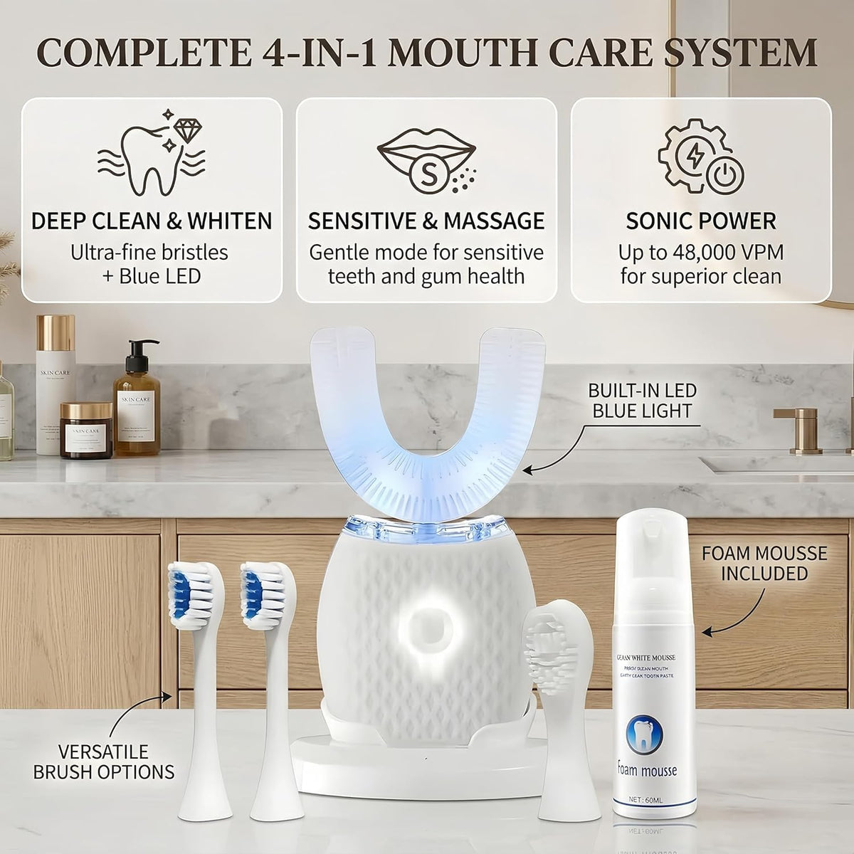 Ultra Soft U Shaped Toothbrush for Adult Daily Oral Care - Ralexidog Official Imagery - 4