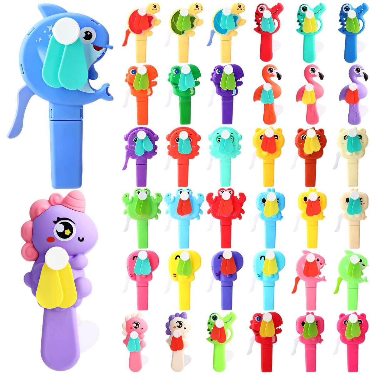 38 Pcs Mini Fans Bulk Cute Sweet Treats Handheld Fan Party - Kittmip Official Imagery - 8