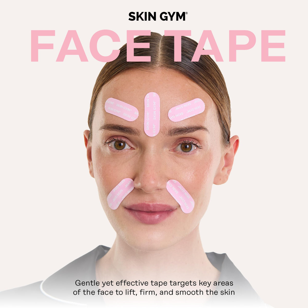 SKIN GYM Face Tape Wrinkle Patches for Forehead Smile Lines - SKIN GYM Official Imagery - 3