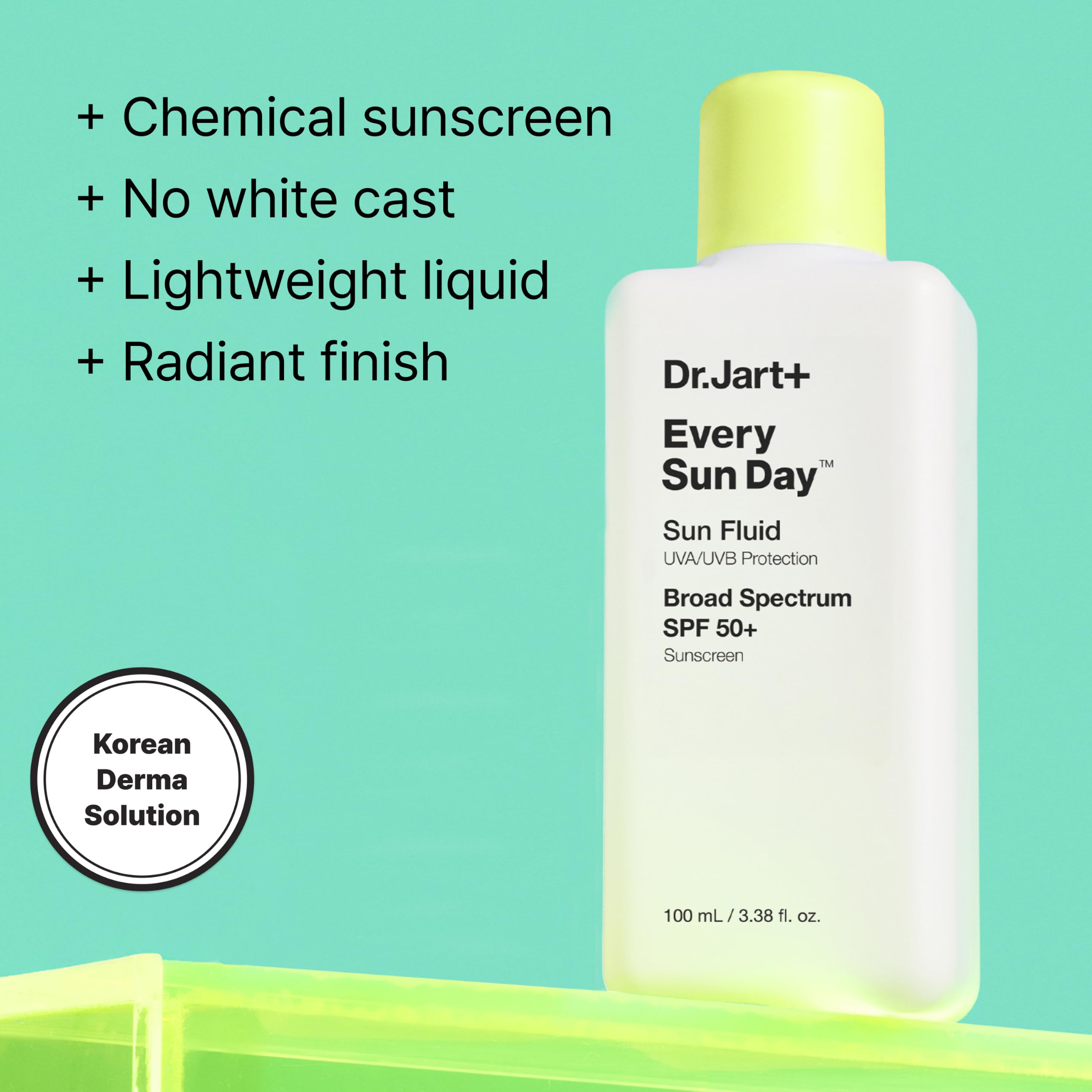 Dr Jart Every Sun Day Sun Fluid Korean Sunscreen SPF 50 for - Premium Selection Official Imagery - 3