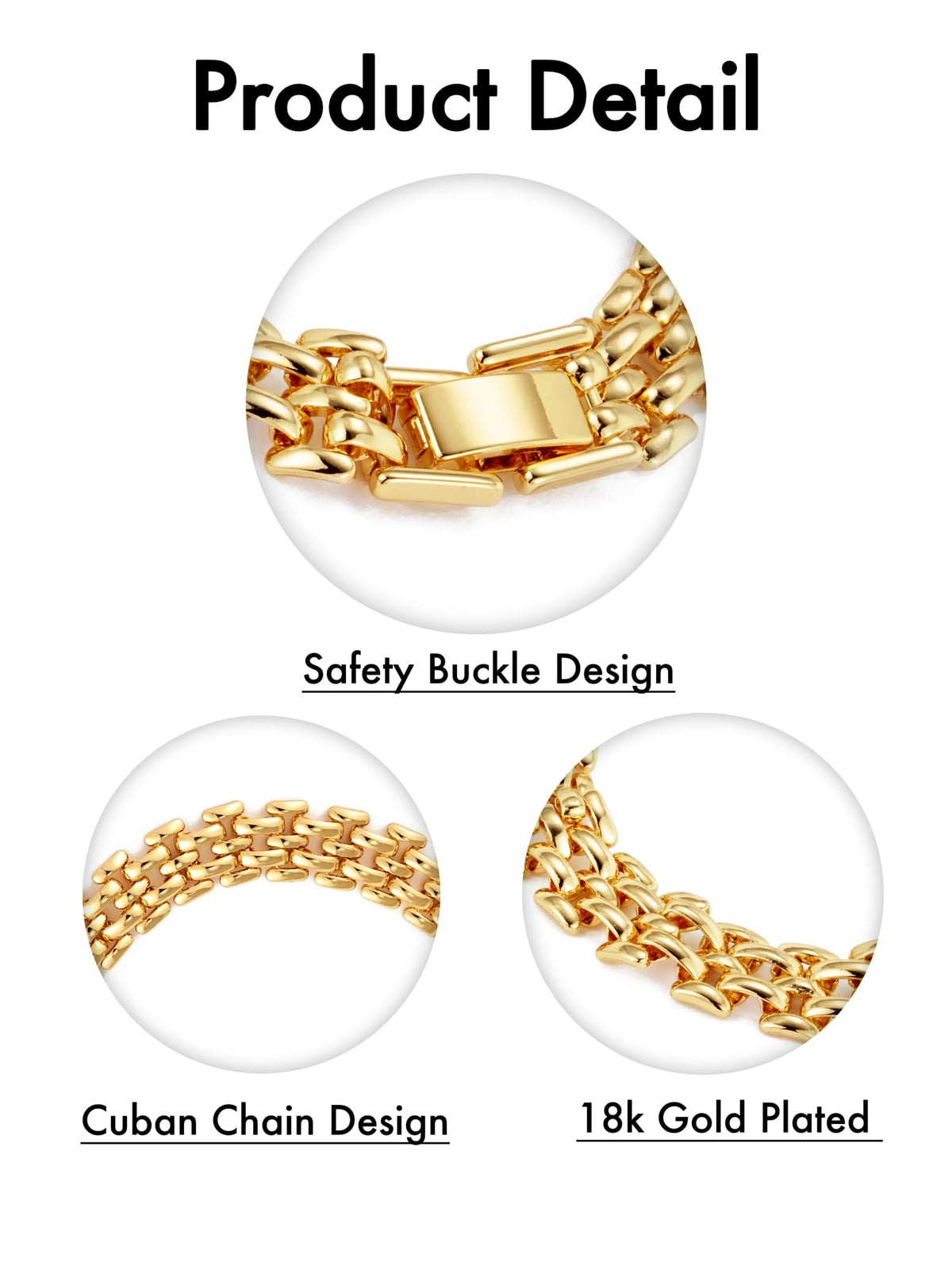 Watch Chain Bracelet for Women Cuban Link Bracelet - Belle Brighton Official Imagery - 3