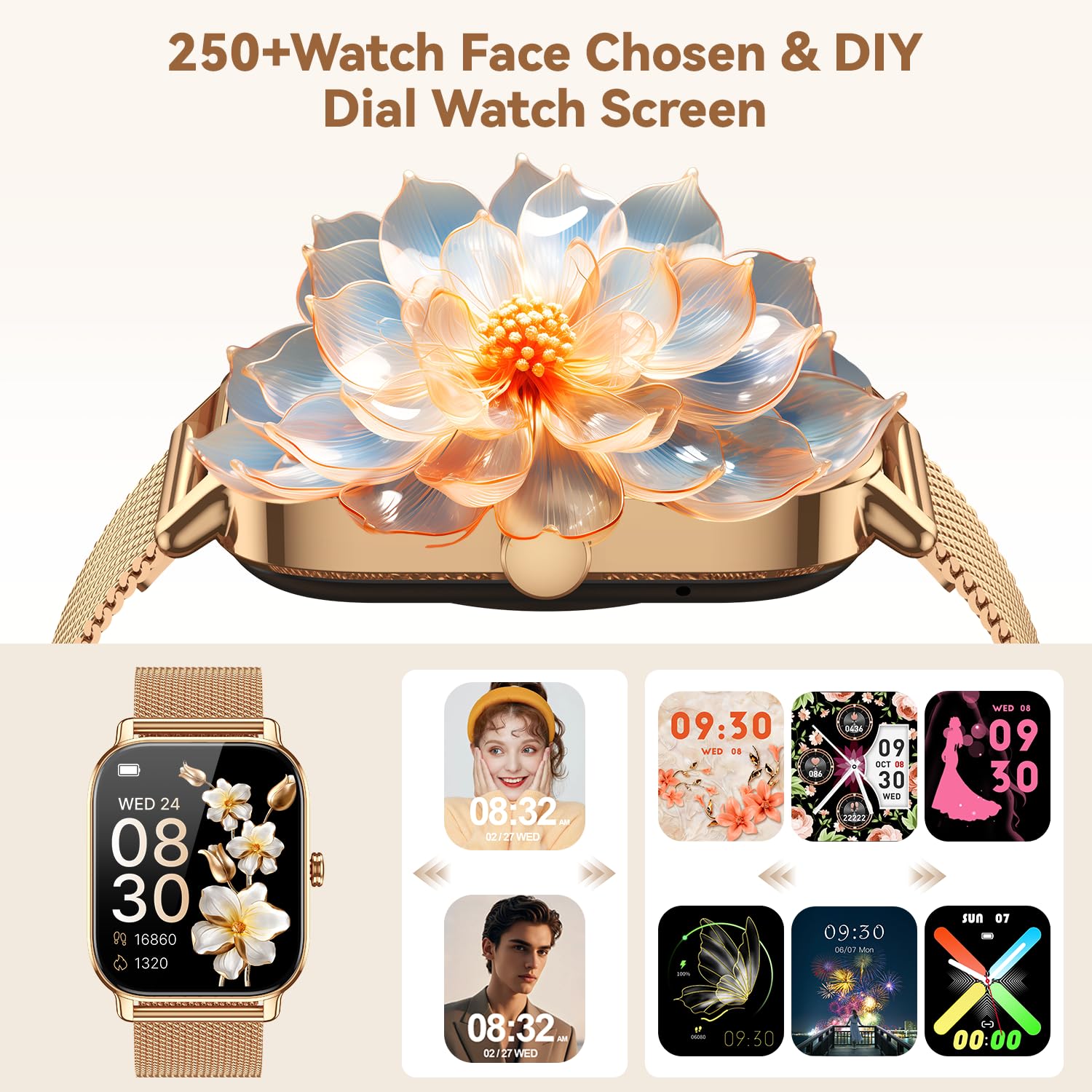 Kimeag Smart Watch for Women Fitness Tracker: Waterproof Make Answer C - View 6