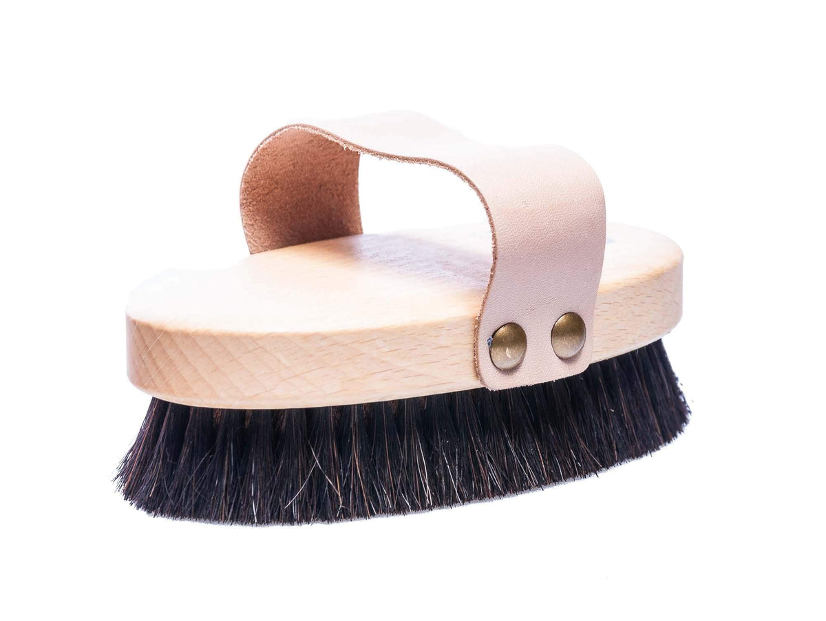 Redecker Fine Bronze Wire Horsehair Massage Brush Body Ionic - Redecker Official Imagery - 3