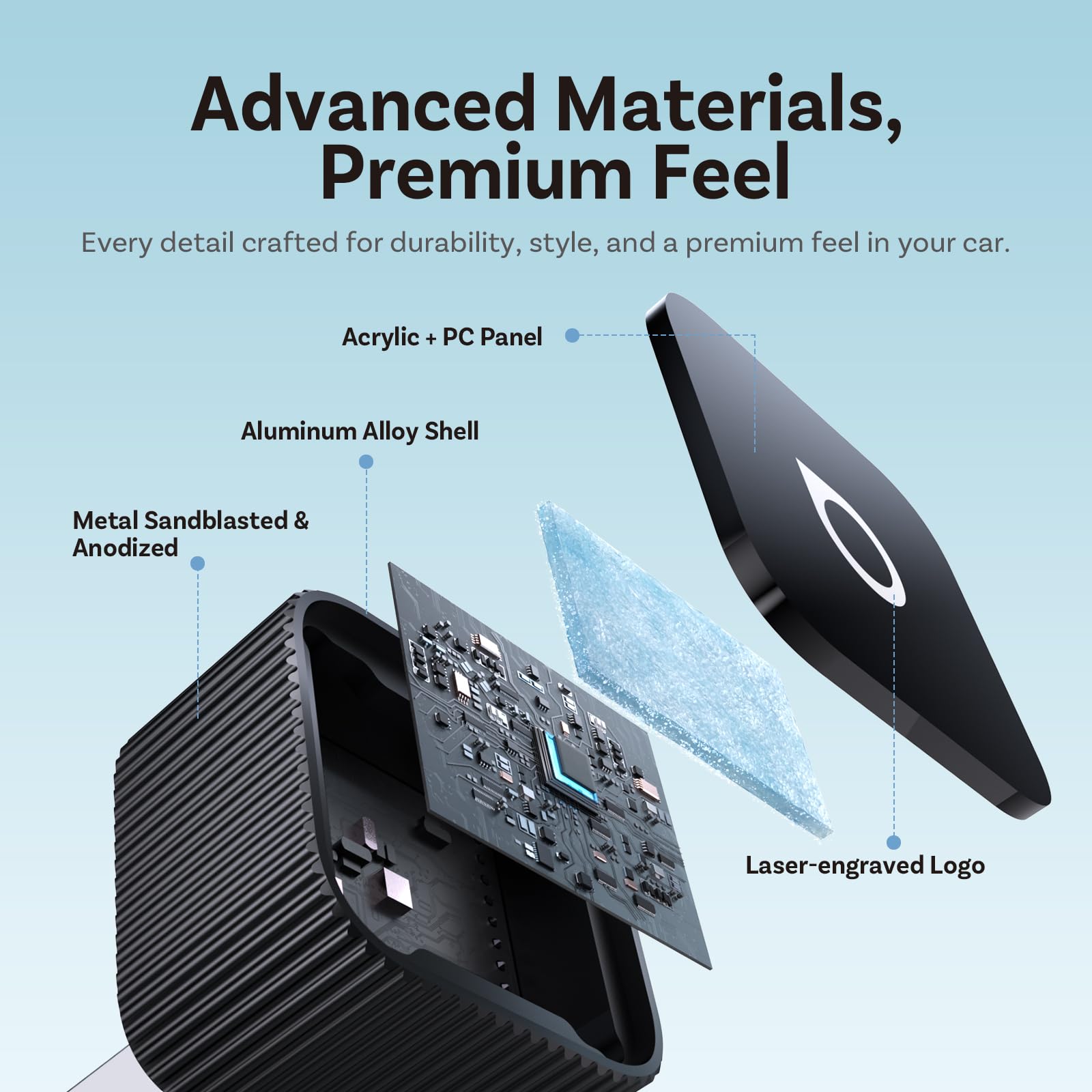 OTTOCAST Mini Slim, 2026 Upgrade 2in1 Wireless CarPlay & Android by OTTOCAST - Angle View 5