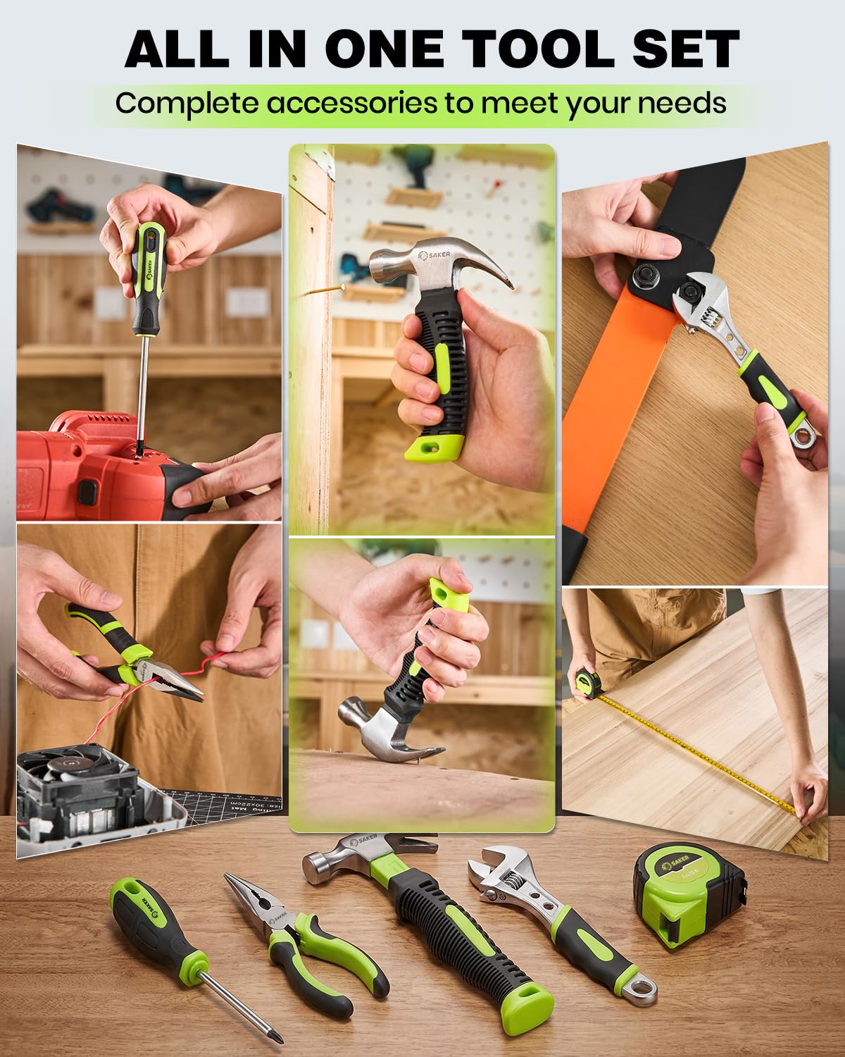 Saker 126 Piece Tool Set Tool kit with 8V Cordless Power - Saker Official Imagery - 4