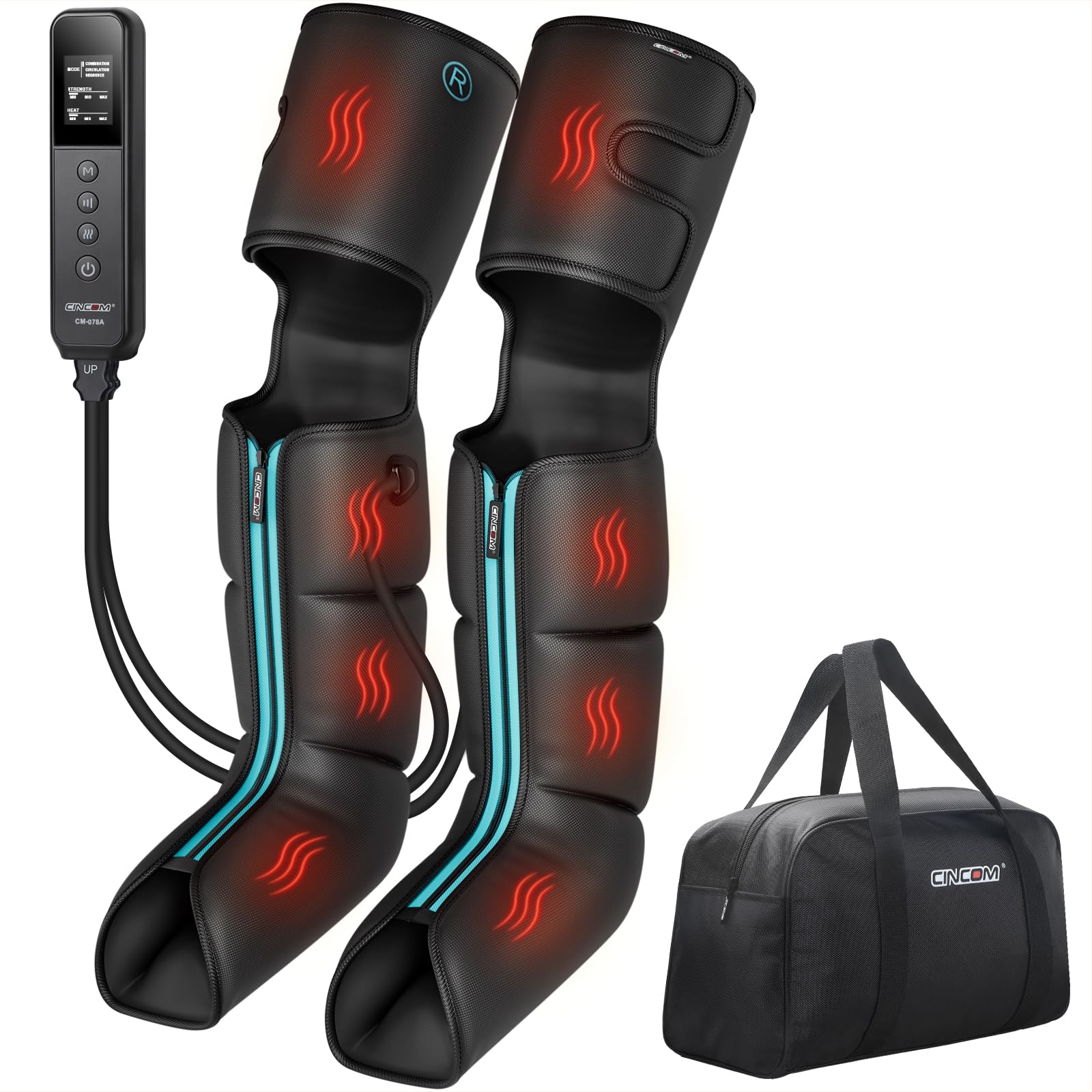 CINCOM Leg Massager with Heat & Air Compression
