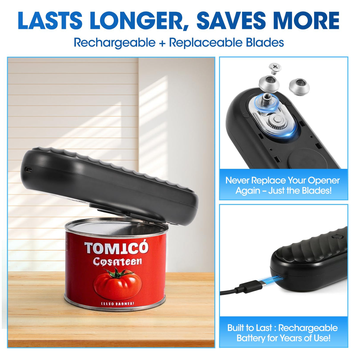 Electric Can Opener for Seniors One Touch Automatic Can - Duyiho Official Imagery - 6