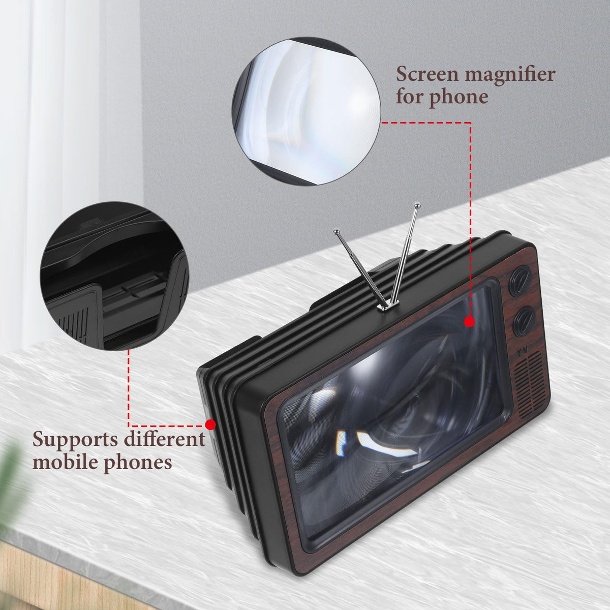 Retro TV Phone Screen Magnifier Smartphone Video Viewer - jojofuny Official Imagery - 7
