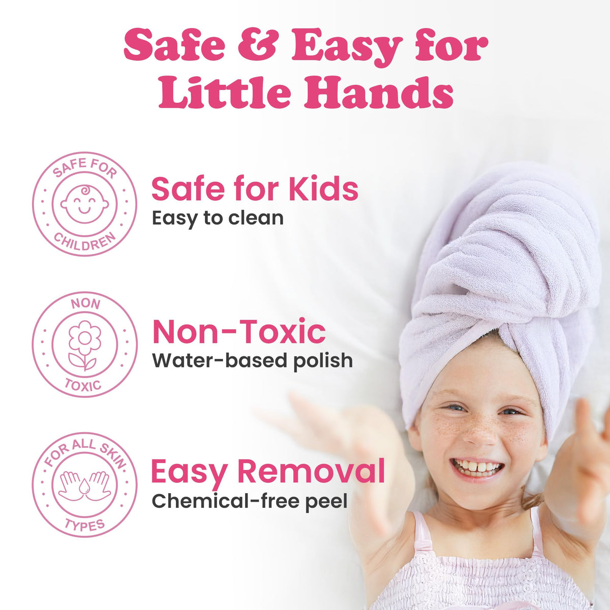 42 PCs Kids Spa Day Kit for Girls Ages 6 12 Waterfall Foot - Bubbly Girlz Official Imagery - 6