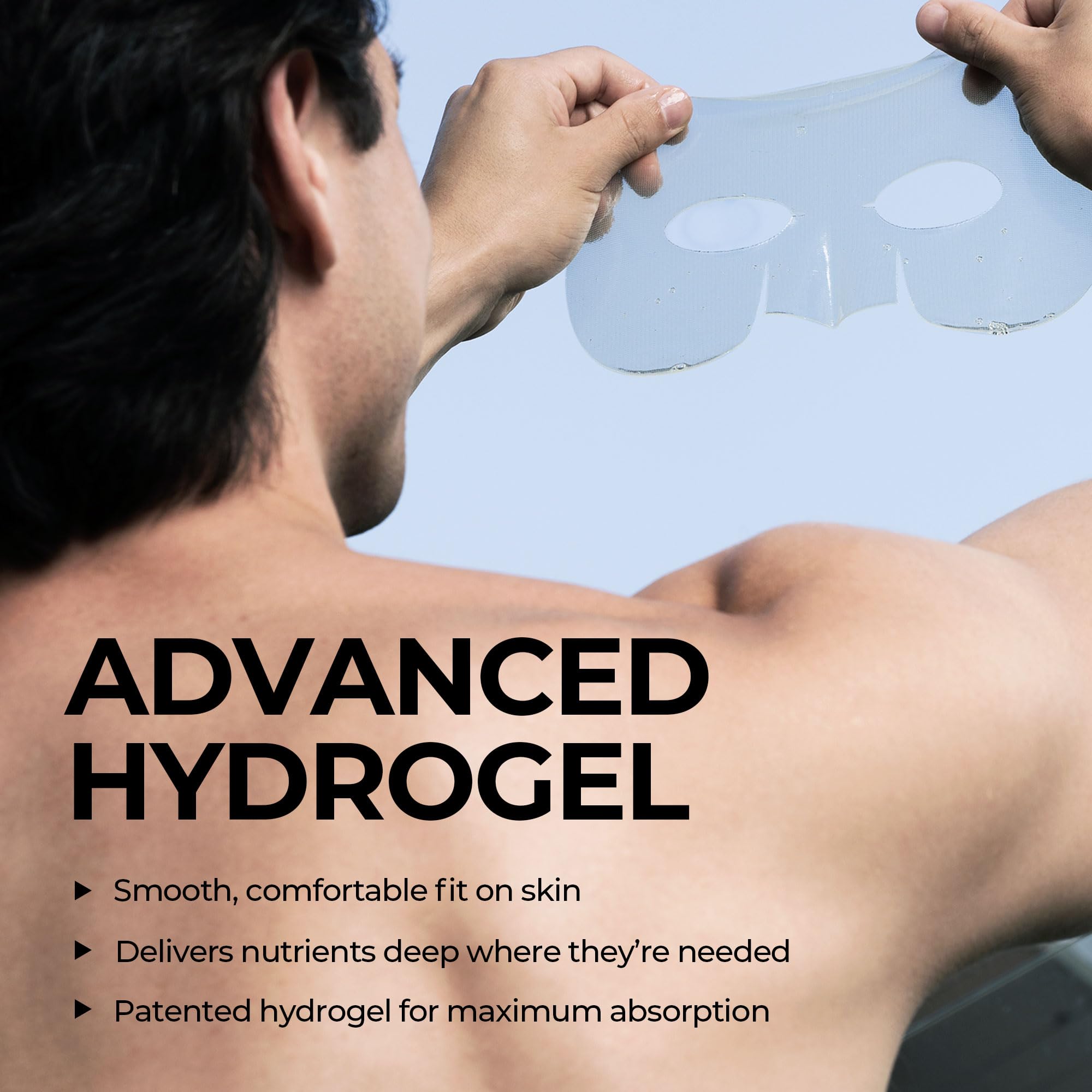 Men’s Revitalizing Hydrogel Face Sheet Mask Set, 5ct. - HommeFace