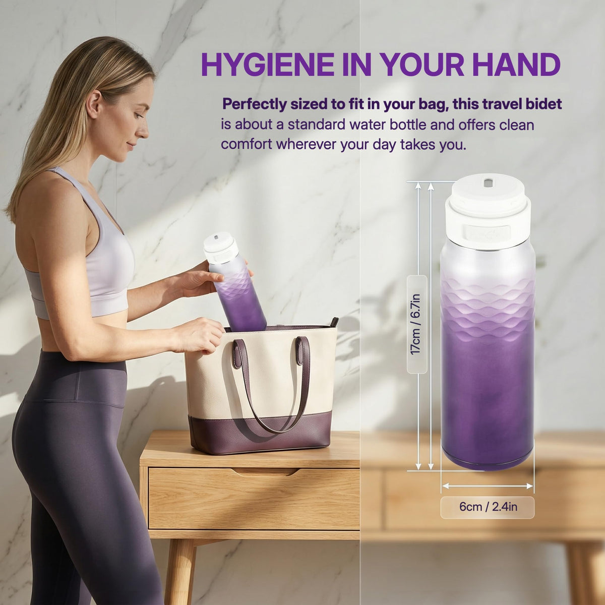 Portable Bidet for Travel Camping Postpartum - YunQian Official Imagery - 3