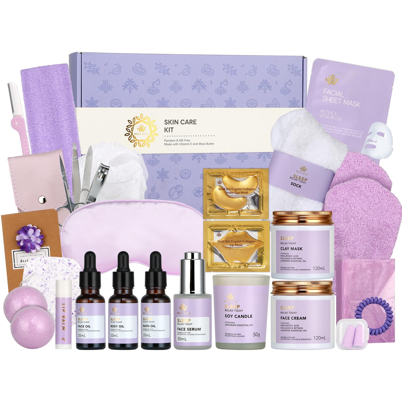 Gifts for Women, Birthday Gift for Women, 30pcs Rose Face Skin - RA ROSA ACCA