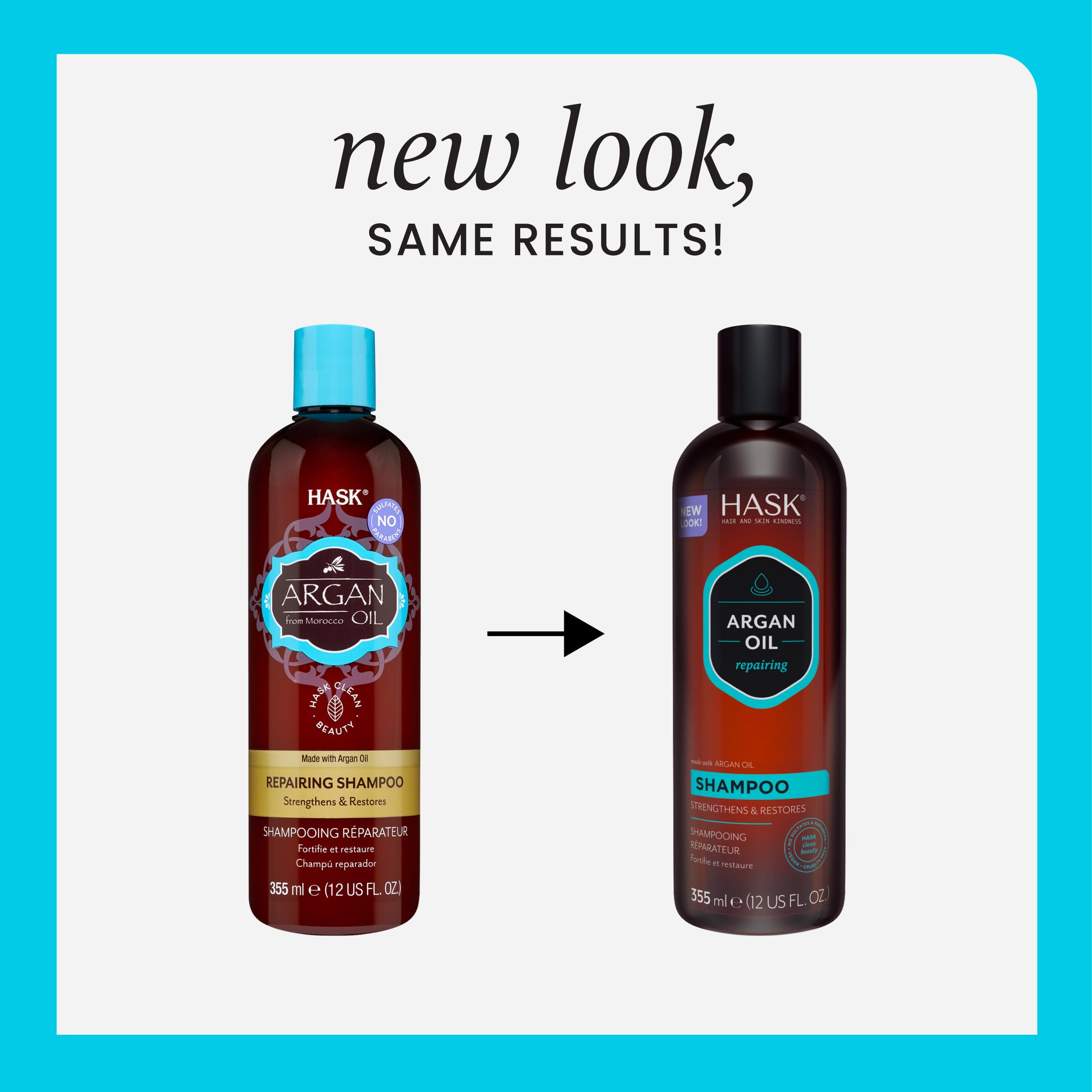 HASK Argan Oil Repairing Shampoo + Conditioner Set - Color Safe & Sulfate Free - HASK Official Product View 3