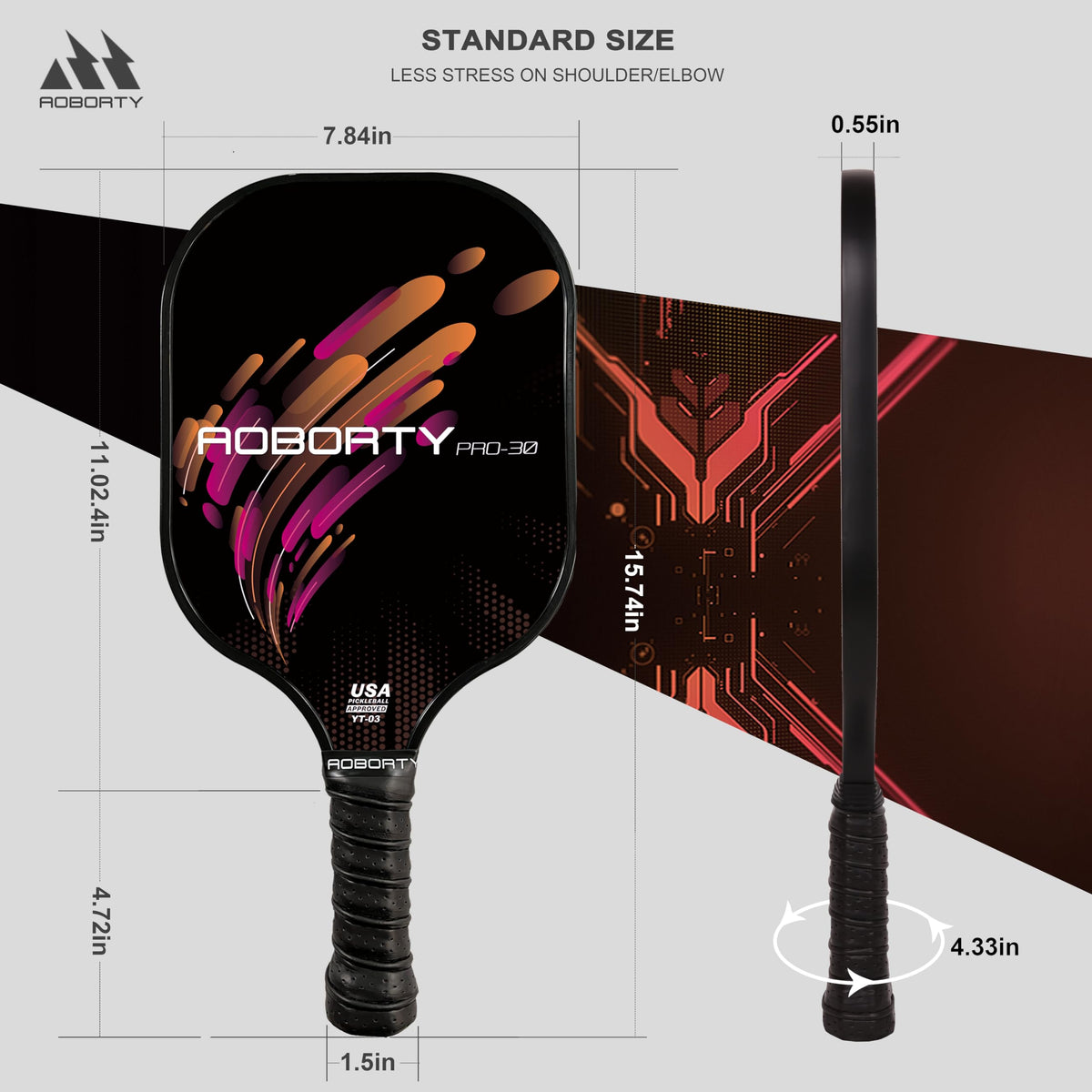 AOBORTY Pickleball Paddles 4 Pack - AOBORTY Official Imagery - 8