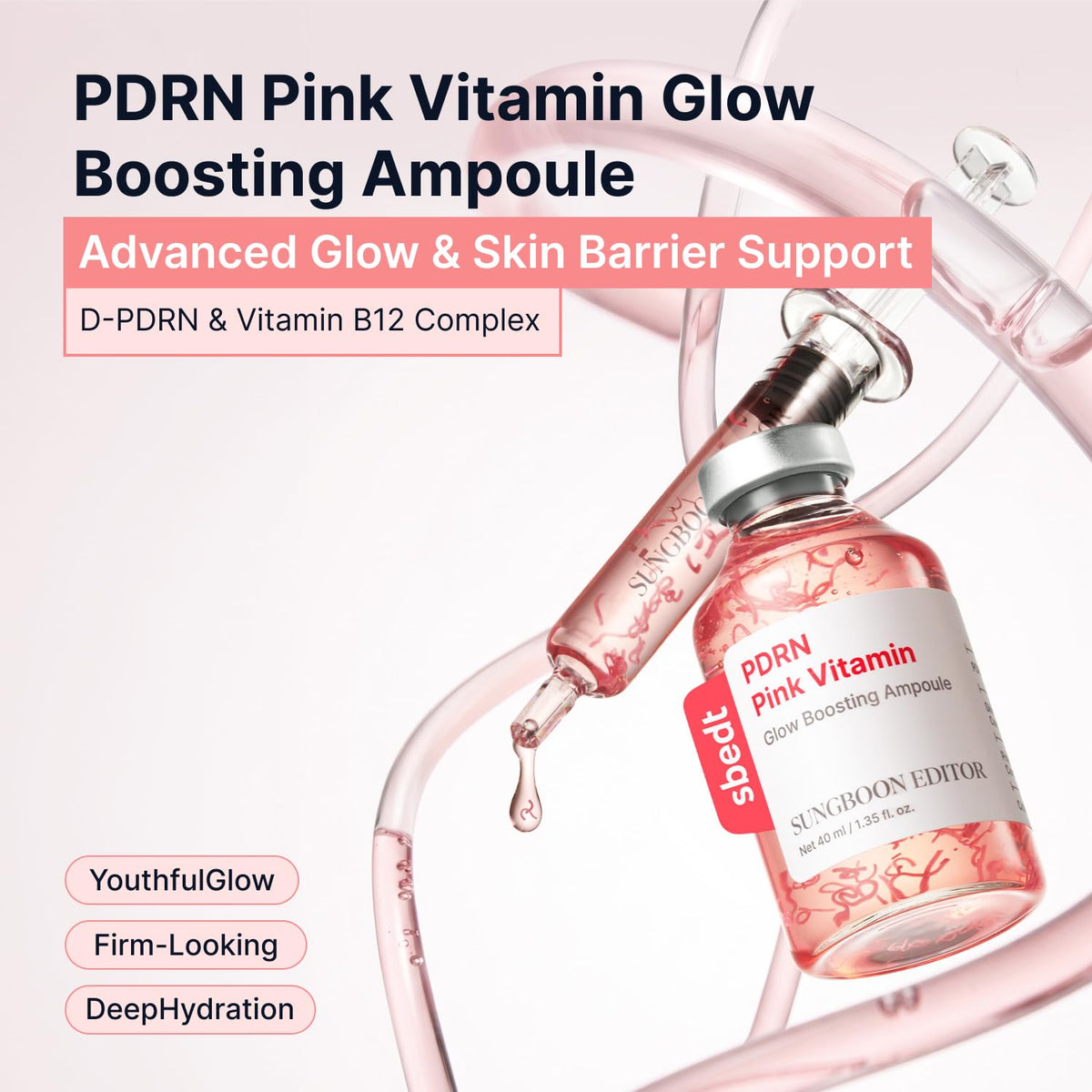 SUNGBOON EDITOR Glow PDRN Ampoule Vitamin B12 Radiant Skin 1 - SUNGBOON EDITOR Official Imagery - 3