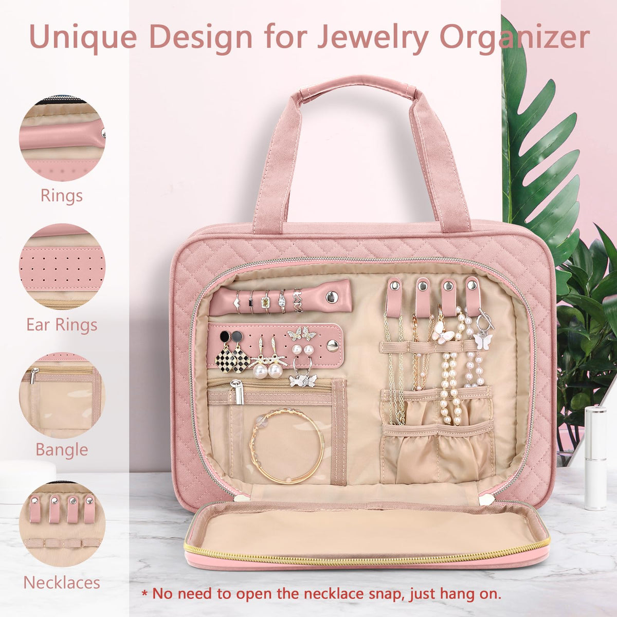 Toiletry Bag for Women Hanging Travel Toiletry Bag with - Wedama Official Imagery - 5