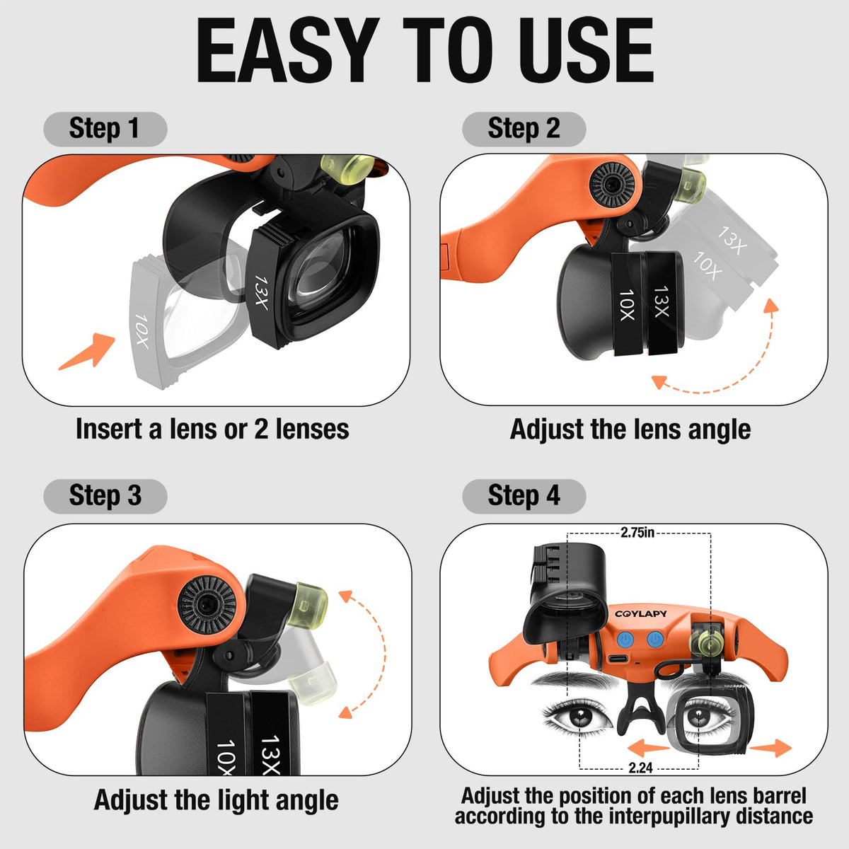 Magnifying Glasses for Close Work Watch Repair - COYLAPY Official Imagery - 7