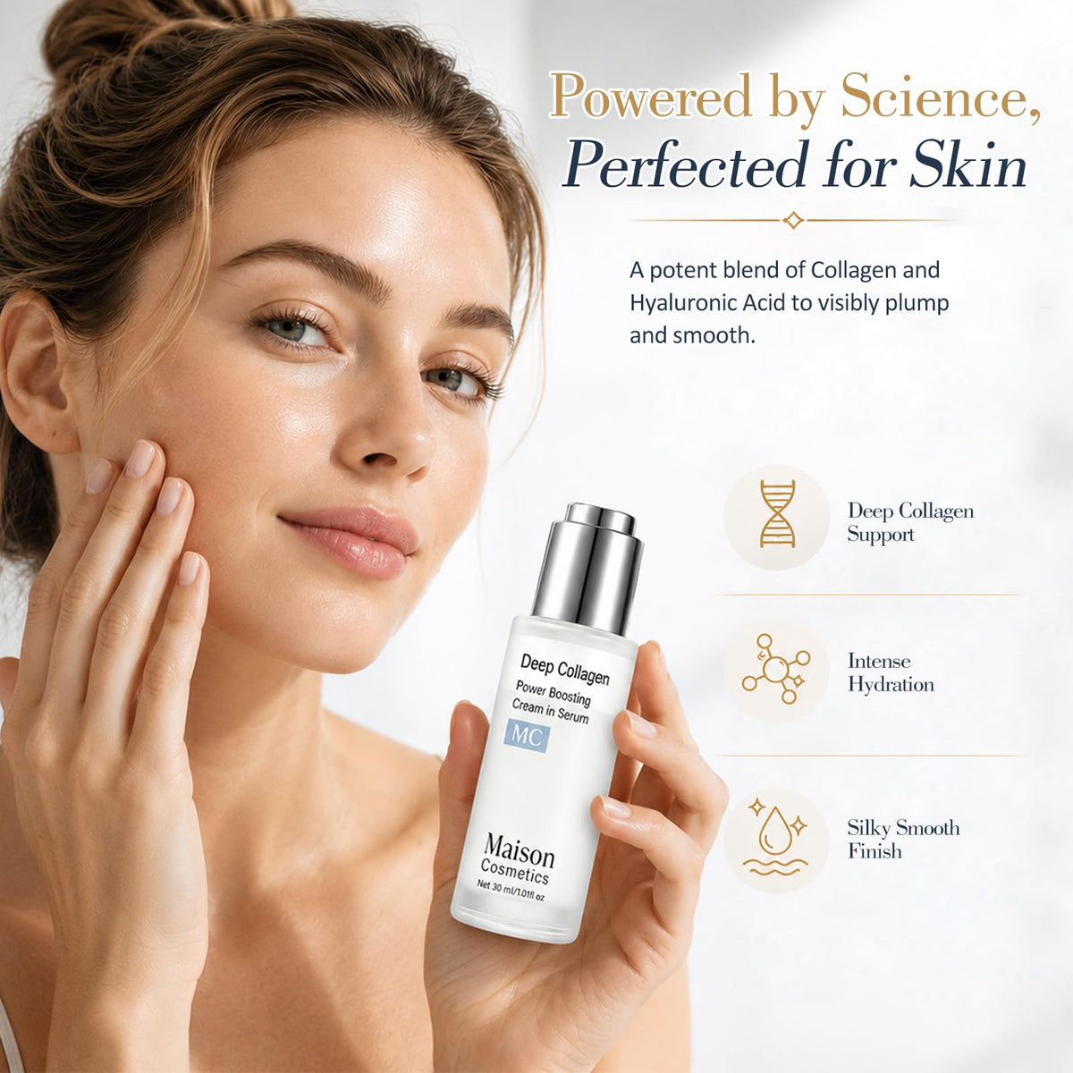 Korean Deep Collagen Serum for Face Plumping Dry and Mature - TUODAW Official Imagery - 6