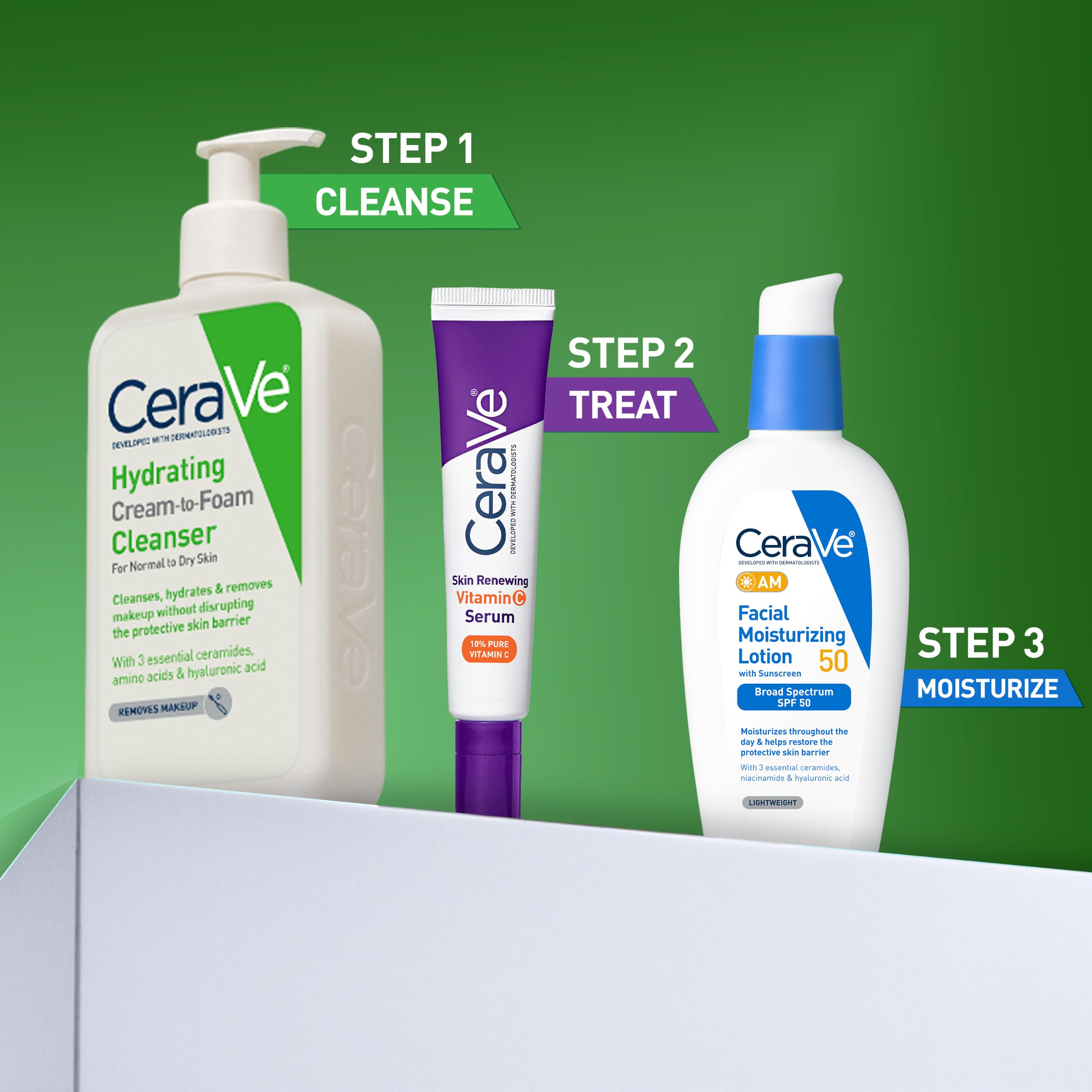 CeraVe Hydrating Cream To Foam Cleanser, Face Wash for Dry Skin - CeraVe Official Product View 7