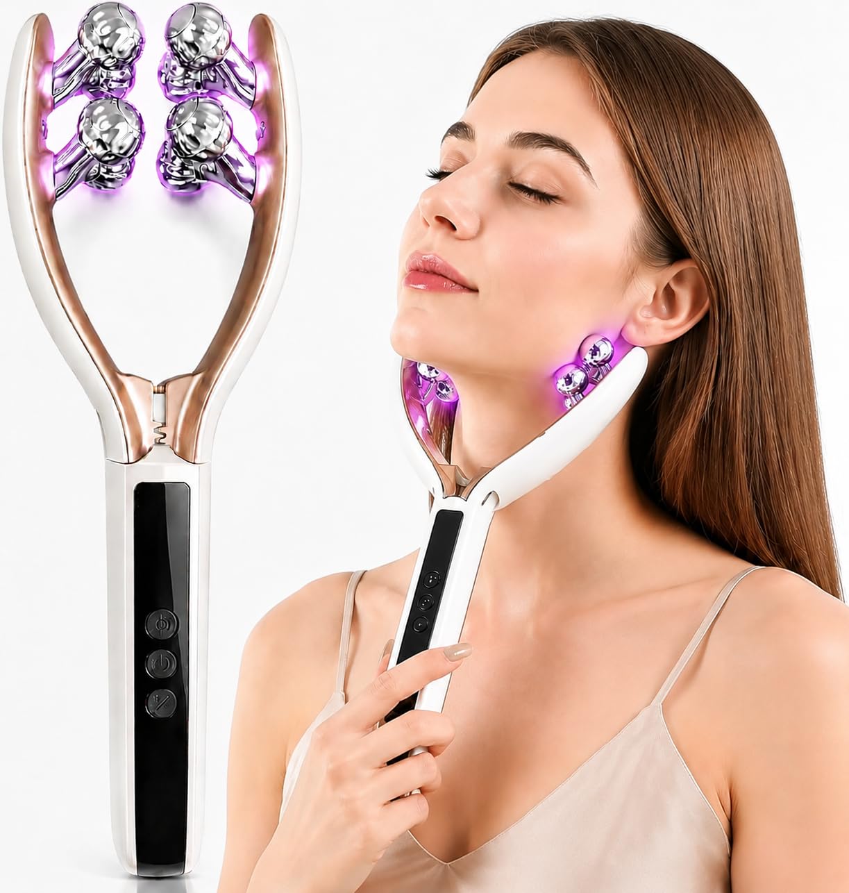 Face Massager Tool Microcurrent Device Facial Sculpting - GJMJNNW Official Imagery - 1