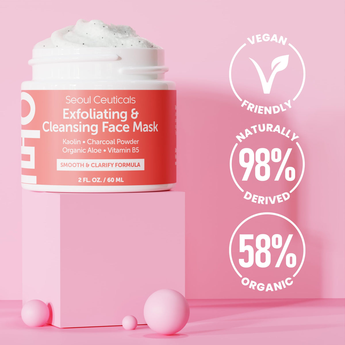 SeoulCeuticals Korean Skin Care Exfoliating Face Scrub - SeoulCeuticals Official Product Imagery - 5
