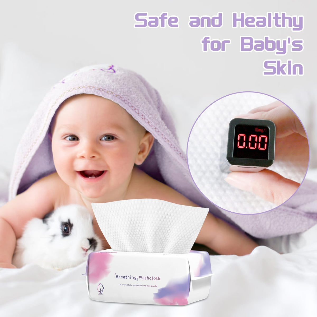 Disposable Face Towel 400 Count Soft Cotton Face Towels Dry - LRCXL Official Imagery - 8