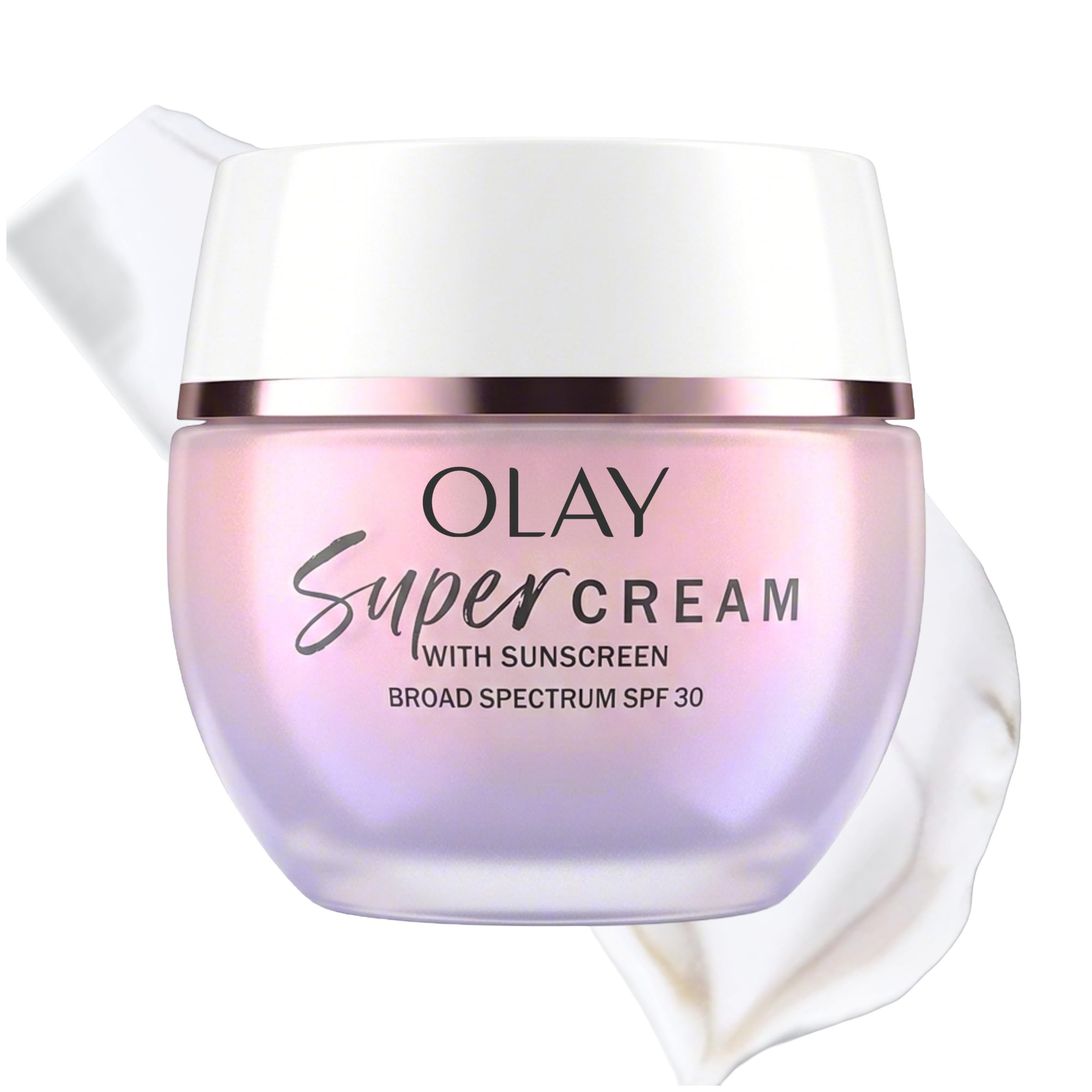 Olay Super Cream with Sunscreen SPF 30, Lightweight Face - Product Imagery