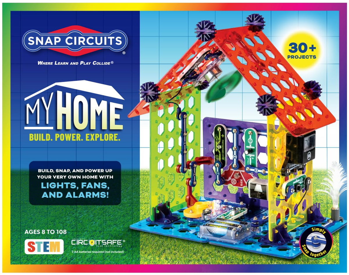 SNAP CIRCUITS My Home STEM Electronics Building Kit for Kids - Snap Circuits Official Imagery - 1