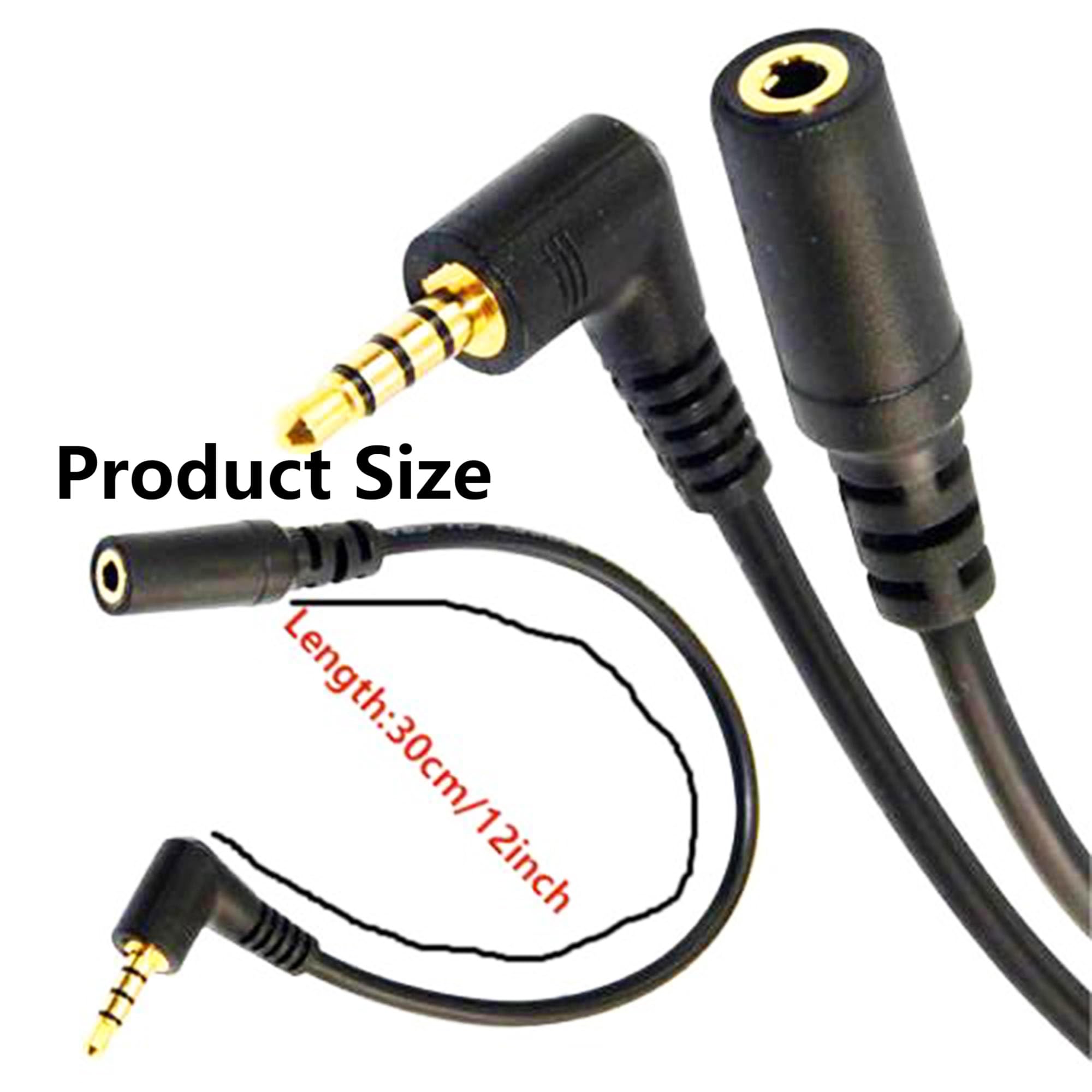 FENGHAISHUN 3.5mm 4 Pole Stereo TRRS Audio Adapter Cable Male to by FENGHAISHUN - Angle View 7