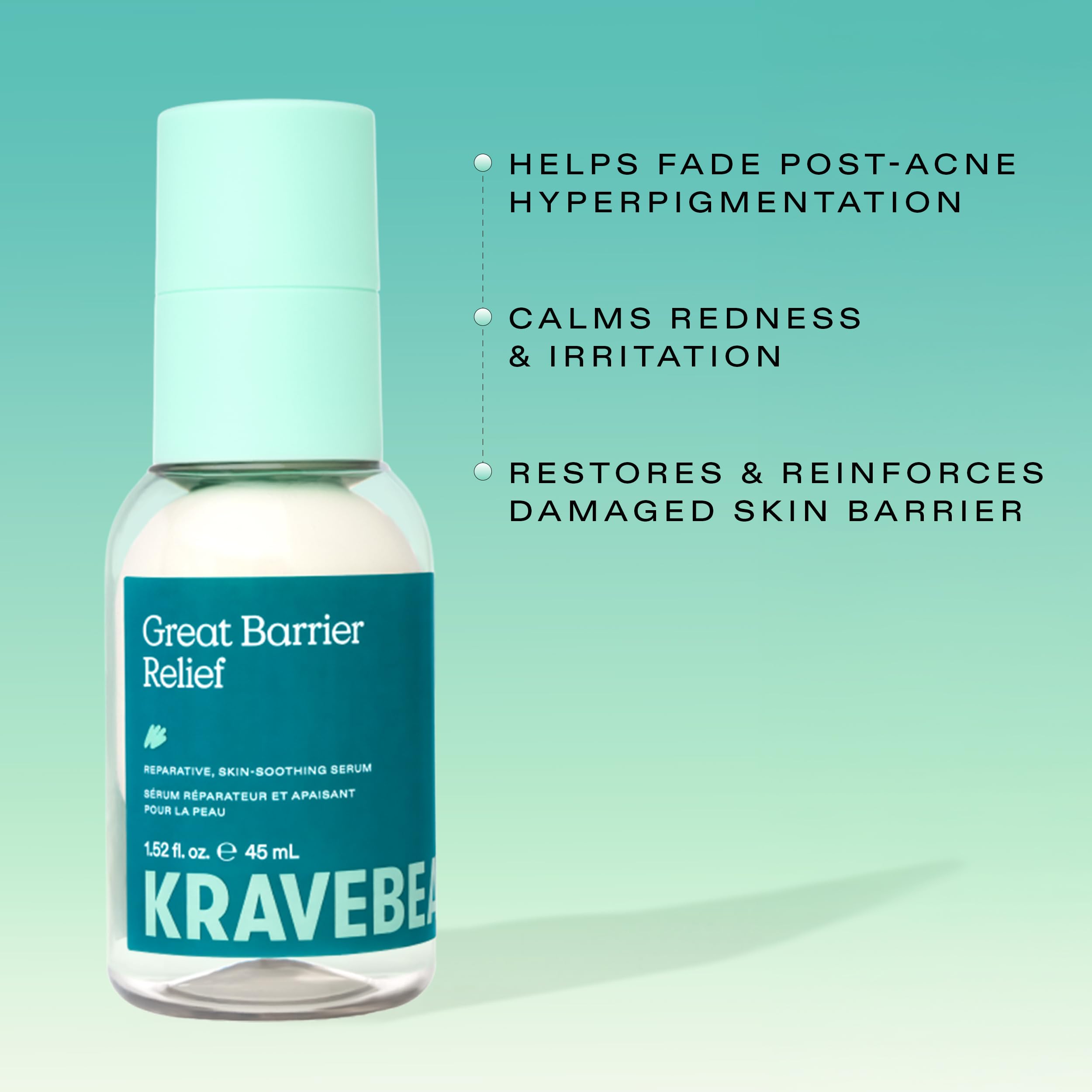 KraveBeauty Great Barrier Relief Face Serum for Dry, Sensitive Skin, 45 mL - KraveBeauty Official Product View 4