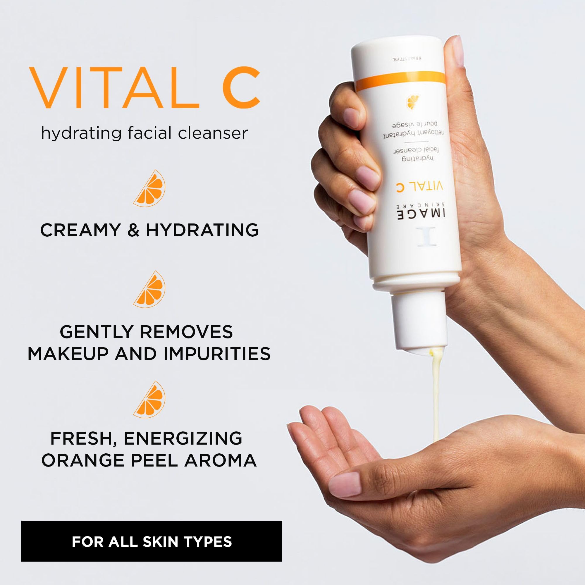 IMAGE Skincare VITAL C Hydrating Facial Cleanser 6 Fl Oz - Premium Selection Official Imagery - 3